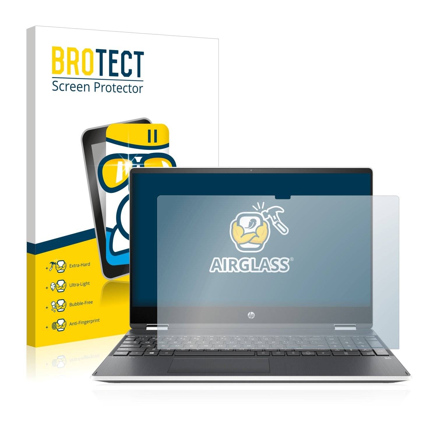 BROTECT AirGlass Schutzglas Folie für HP Pavilion x360