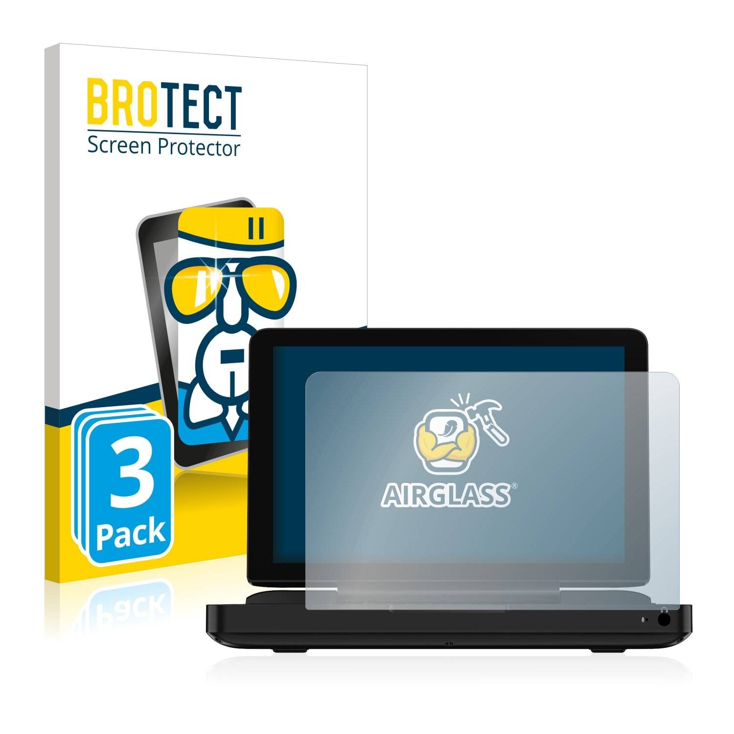3x BROTECT AirGlass Schutzglas Folie für GPD Win