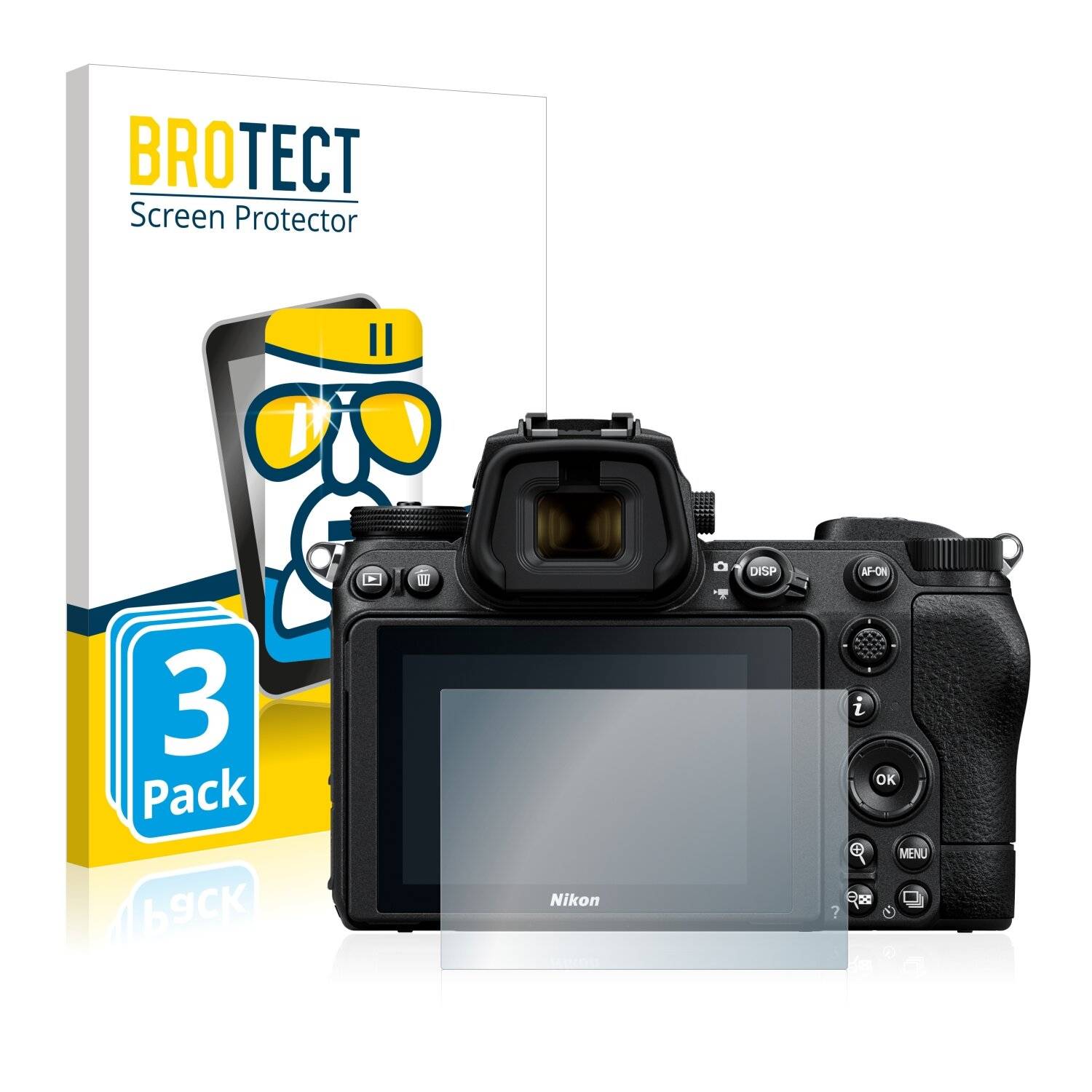3x BROTECT AirGlass Schutzglas Folie für Nikon Z 6
