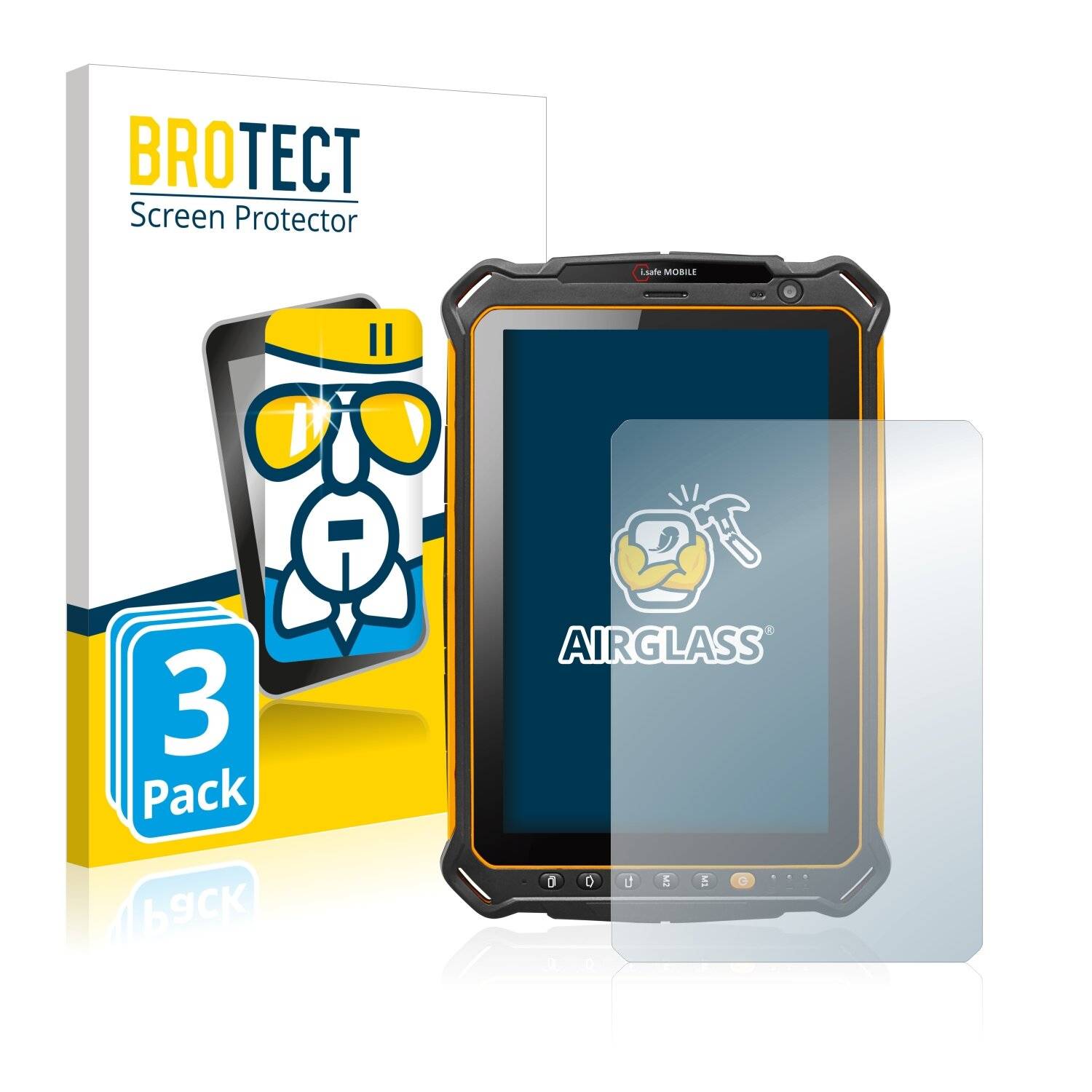 3x BROTECT AirGlass Schutzglas Folie für i.safe