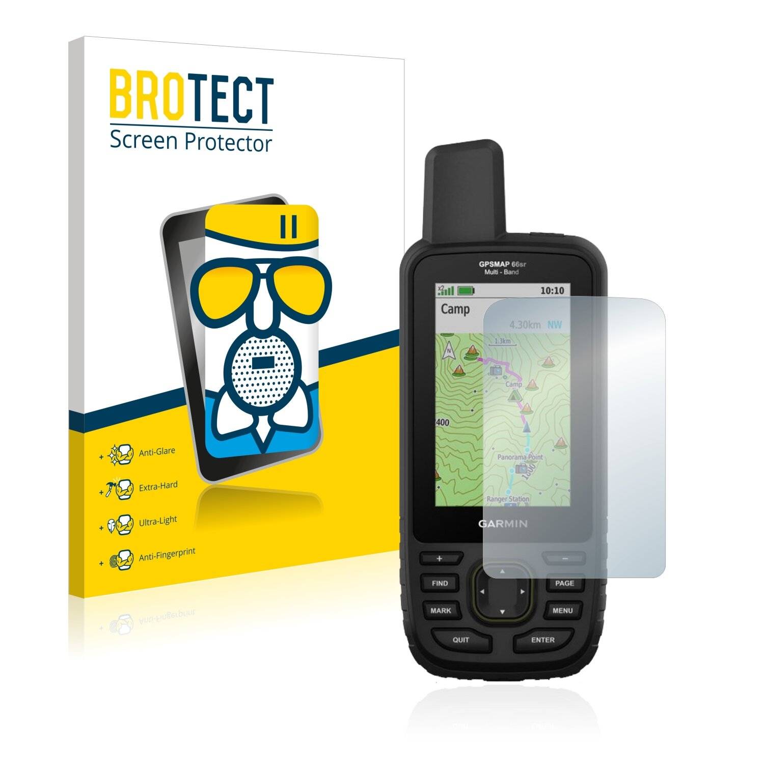 BROTECT AirGlass Matte Schutzglas Folie für Garmin GPSMAP