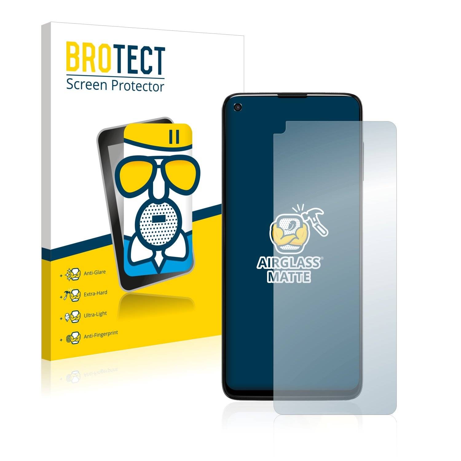 BROTECT AirGlass Matte Schutzglas Folie für Motorola Moto G Stylus