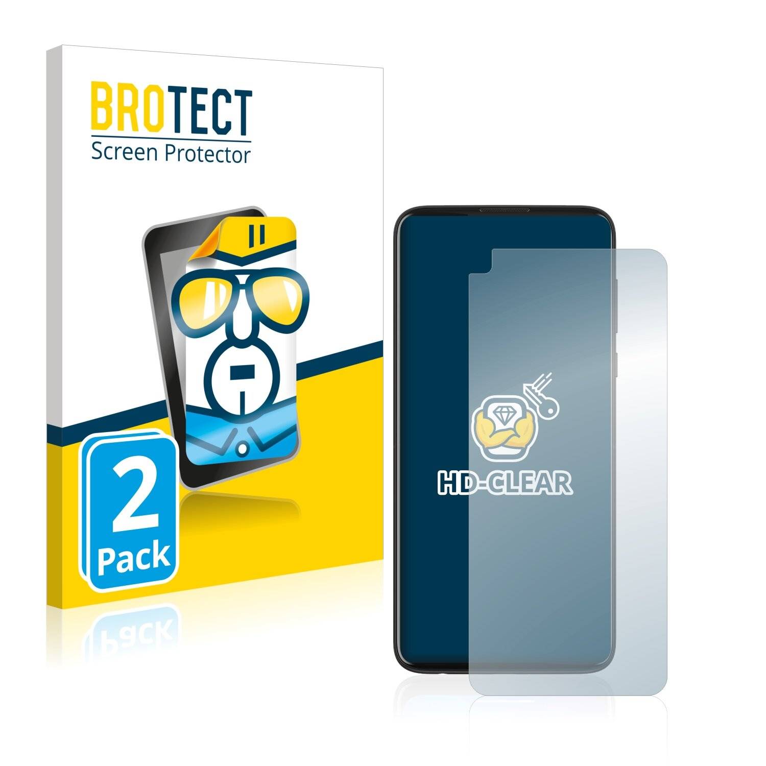 2x BROTECT HD-Clear Displayschutzfolie für Motorola Moto G Power