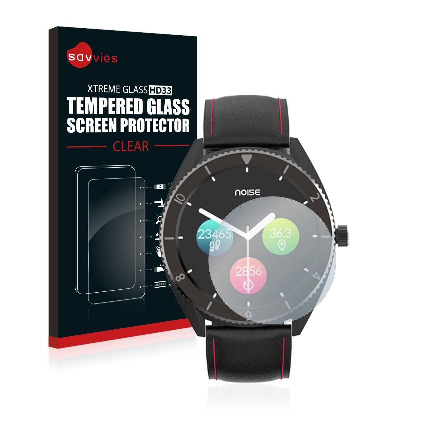 Savvies HD33 Clear Schutzglas für Noise Fit