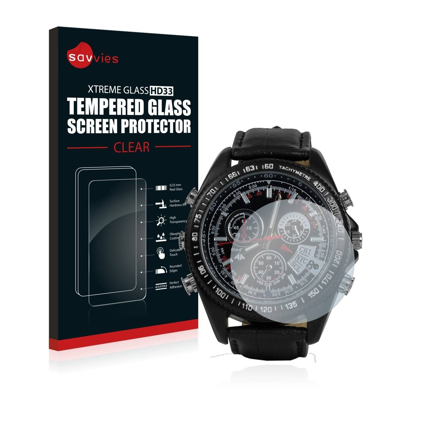 Savvies HD33 Clear Schutzglas für Technaxx