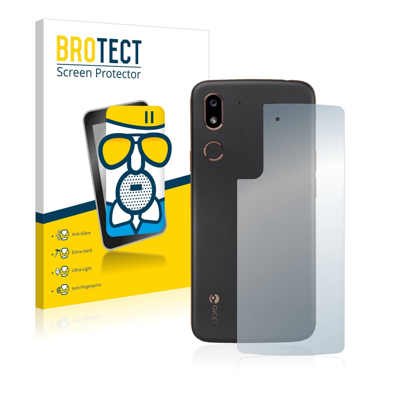 BROTECT AirGlass Matte Schutzglas Folie für Doro 8080