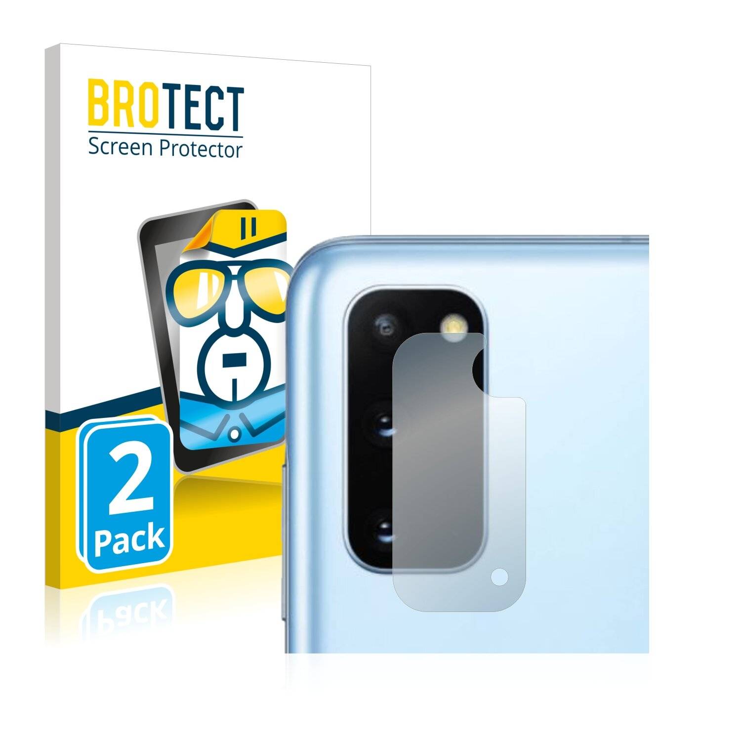 2x BROTECT HD-Clear Displayschutzfolie für Samsung Galaxy S20 5G (NUR