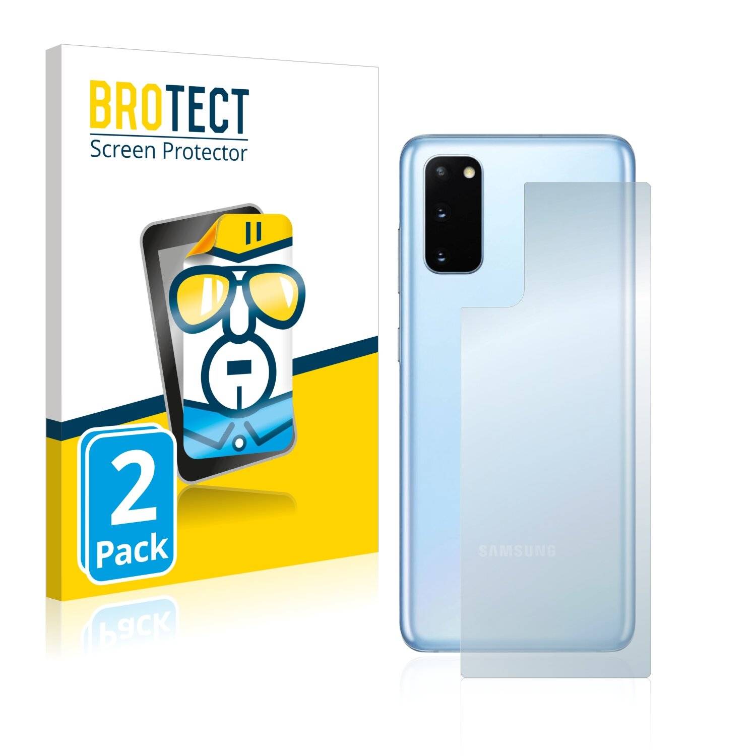 2x BROTECT HD-Clear Displayschutzfolie für Samsung Galaxy S20 5G