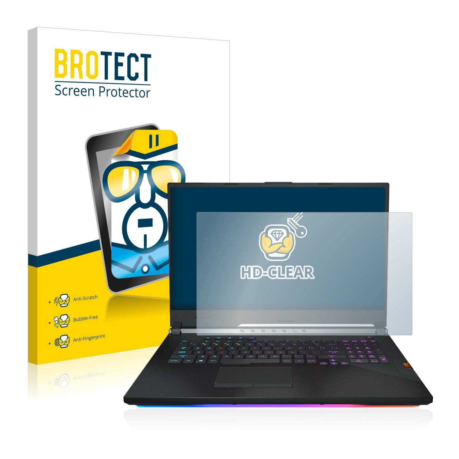 BROTECT HD-Clear Displayschutzfolie für Asus ROG Strix Scar