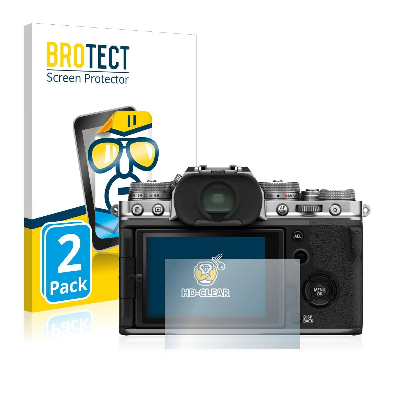 2x BROTECT HD-Clear Displayschutzfolie für Fujifilm