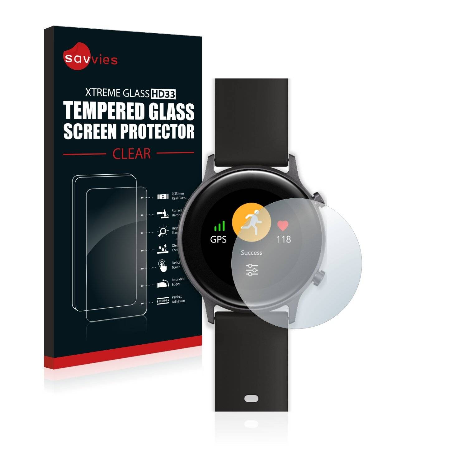 Savvies HD33 Clear Schutzglas für Umidigi