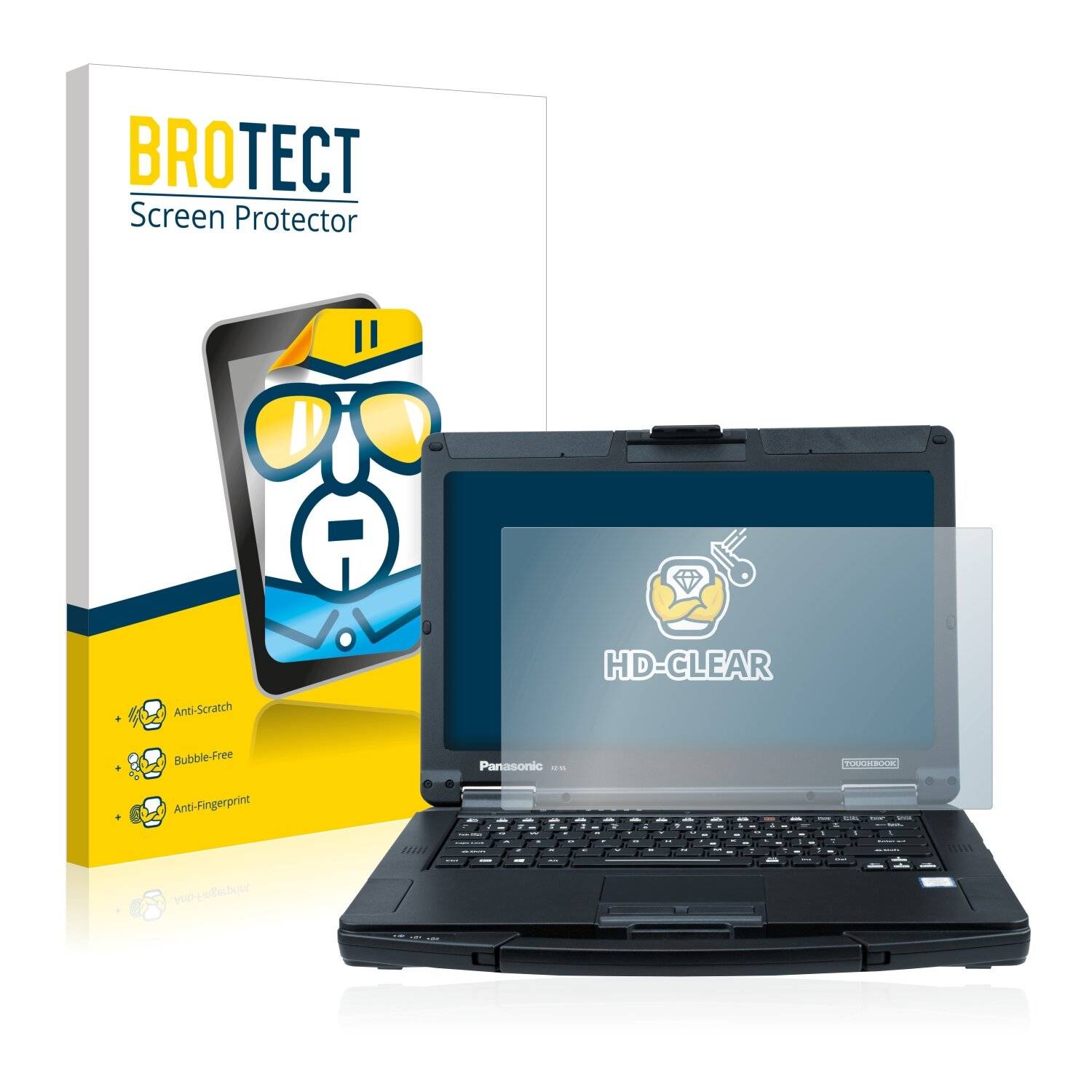 BROTECT HD-Clear Displayschutzfolie für Panasonic Toughbook 55 Full-HD