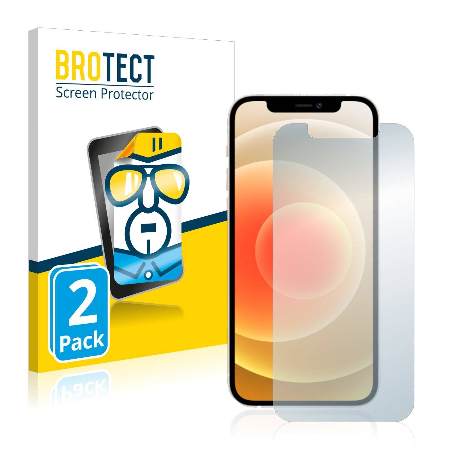 2x BROTECT HD-Clear Displayschutzfolie für Apple iPhone