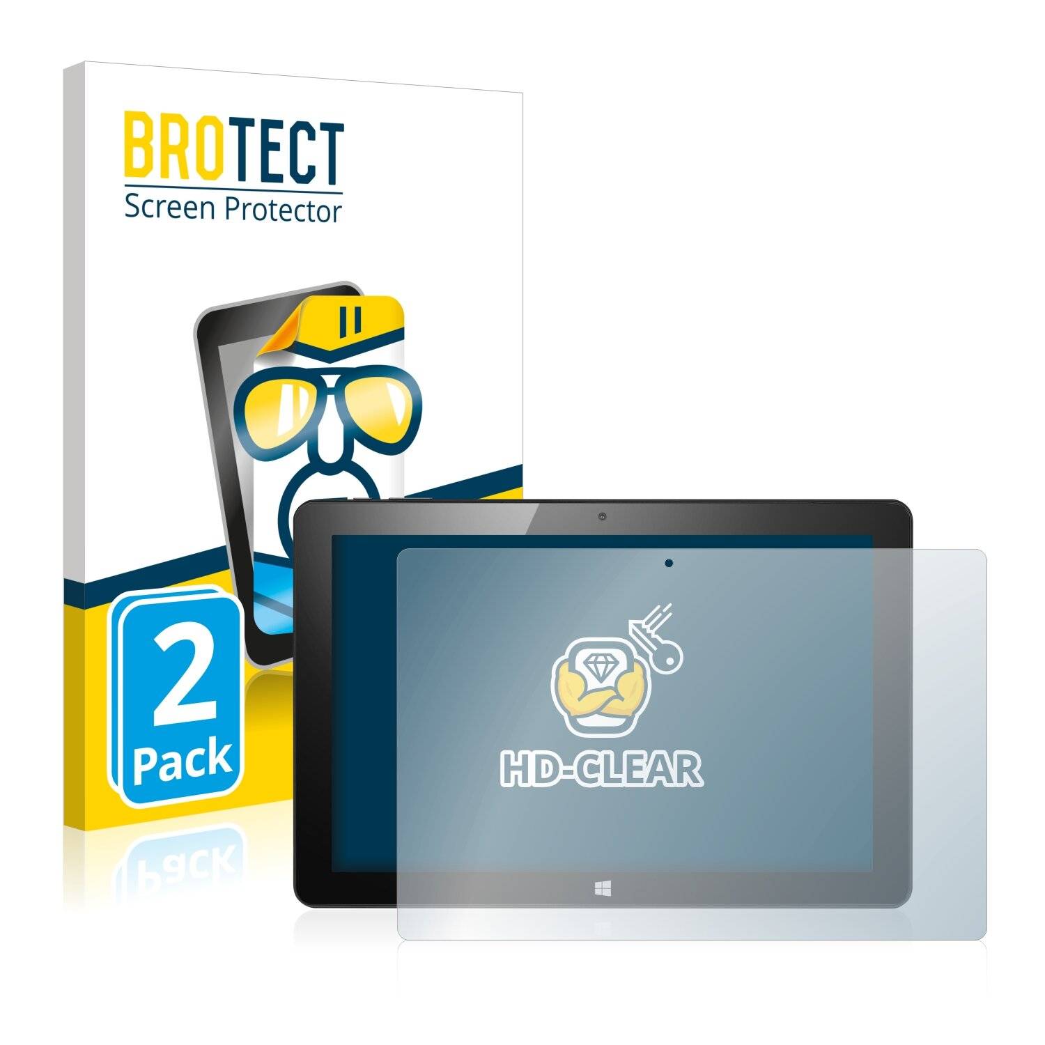 2x BROTECT HD-Clear Displayschutzfolie für CSL Panther Tab