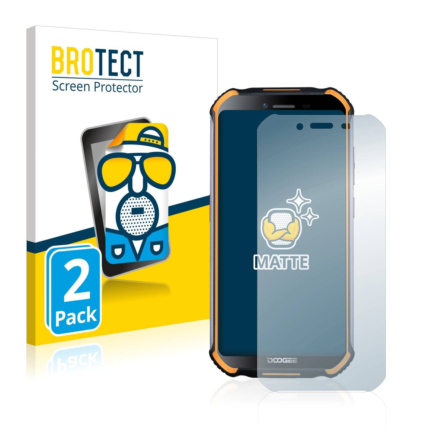 2x BROTECT Matte Displayschutzfolie für Doogee S40 Lite - Entspiegelt,