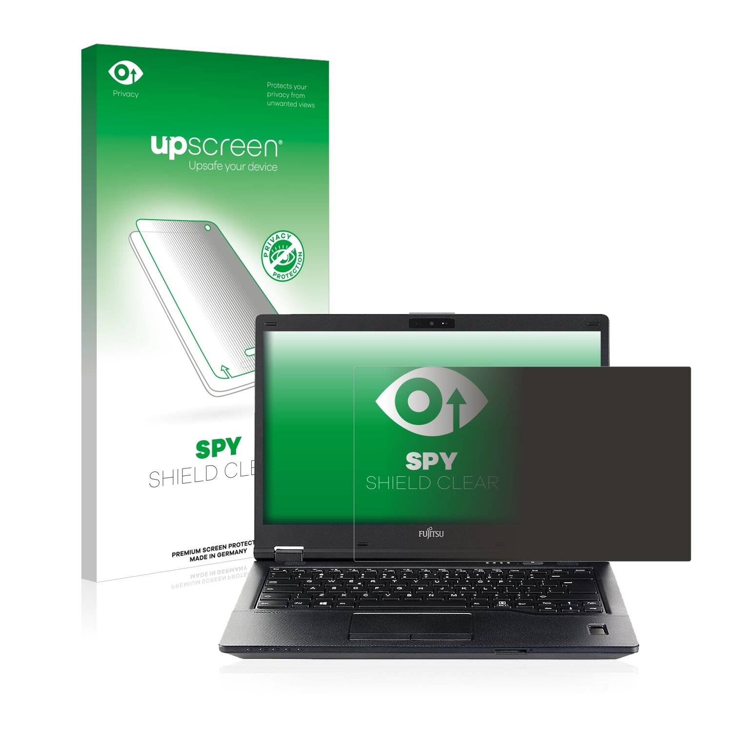 upscreen Spy Shield Clear Premium Blickschutzfolie für Fujitsu Lifebook