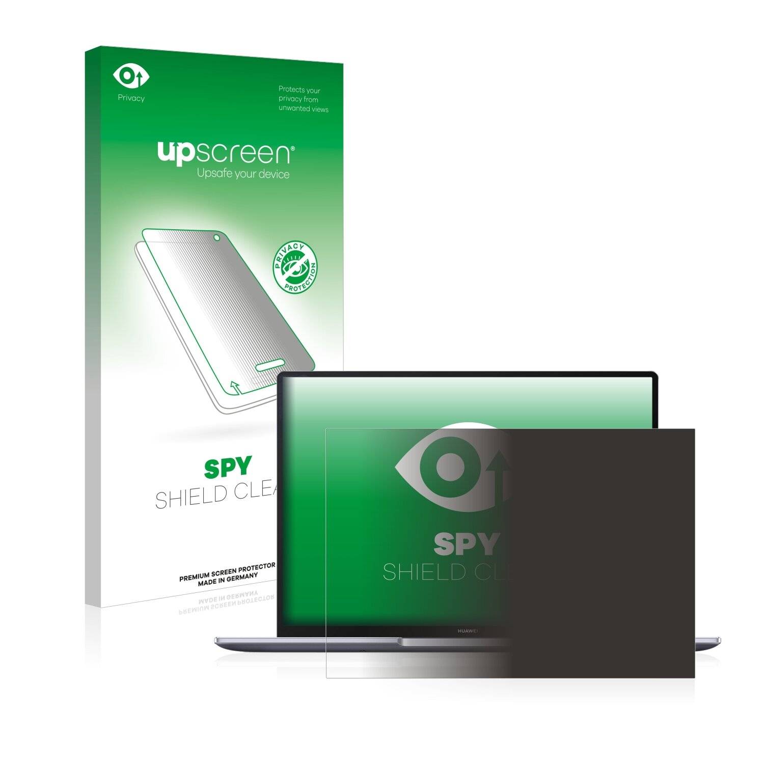 upscreen Spy Shield Clear Premium Blickschutzfolie für Huawei MateBook 14 2020
