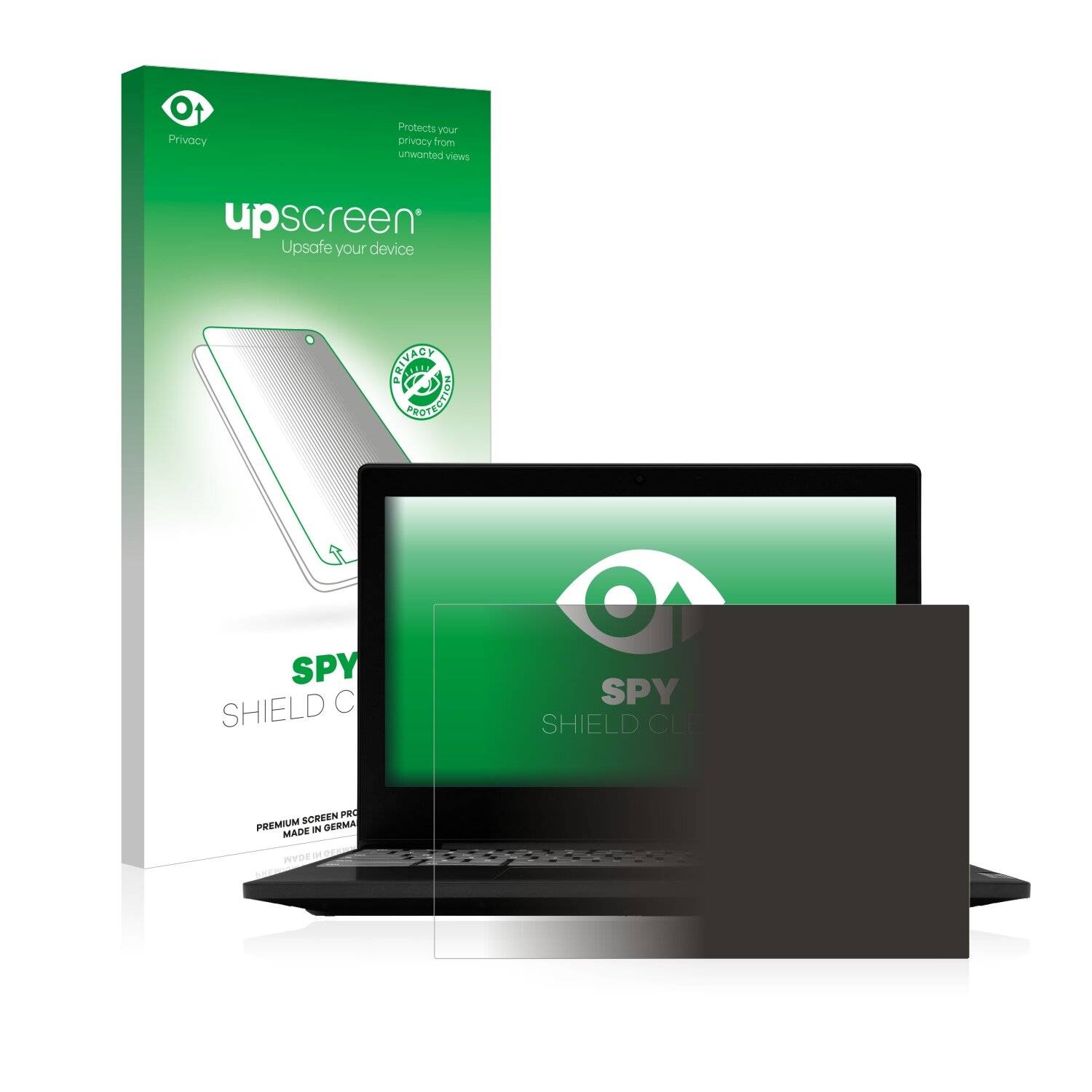 upscreen Spy Shield Clear Premium Blickschutzfolie für Lenovo Chromebook Flex 3
