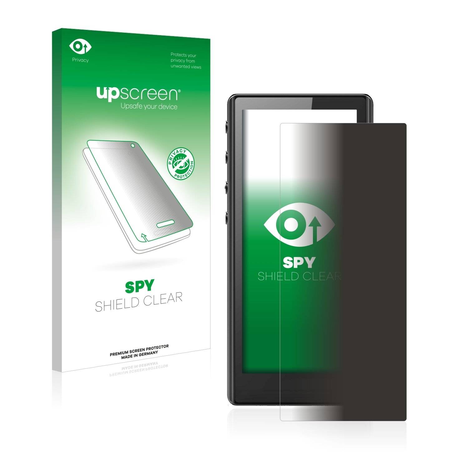 upscreen Spy Shield Clear Premium Blickschutzfolie für FiiO M3