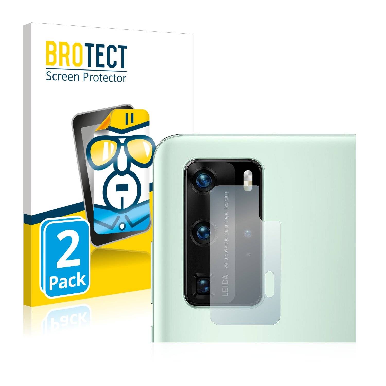 2x BROTECT HD-Clear Displayschutzfolie für Huawei P40 Pro (NUR