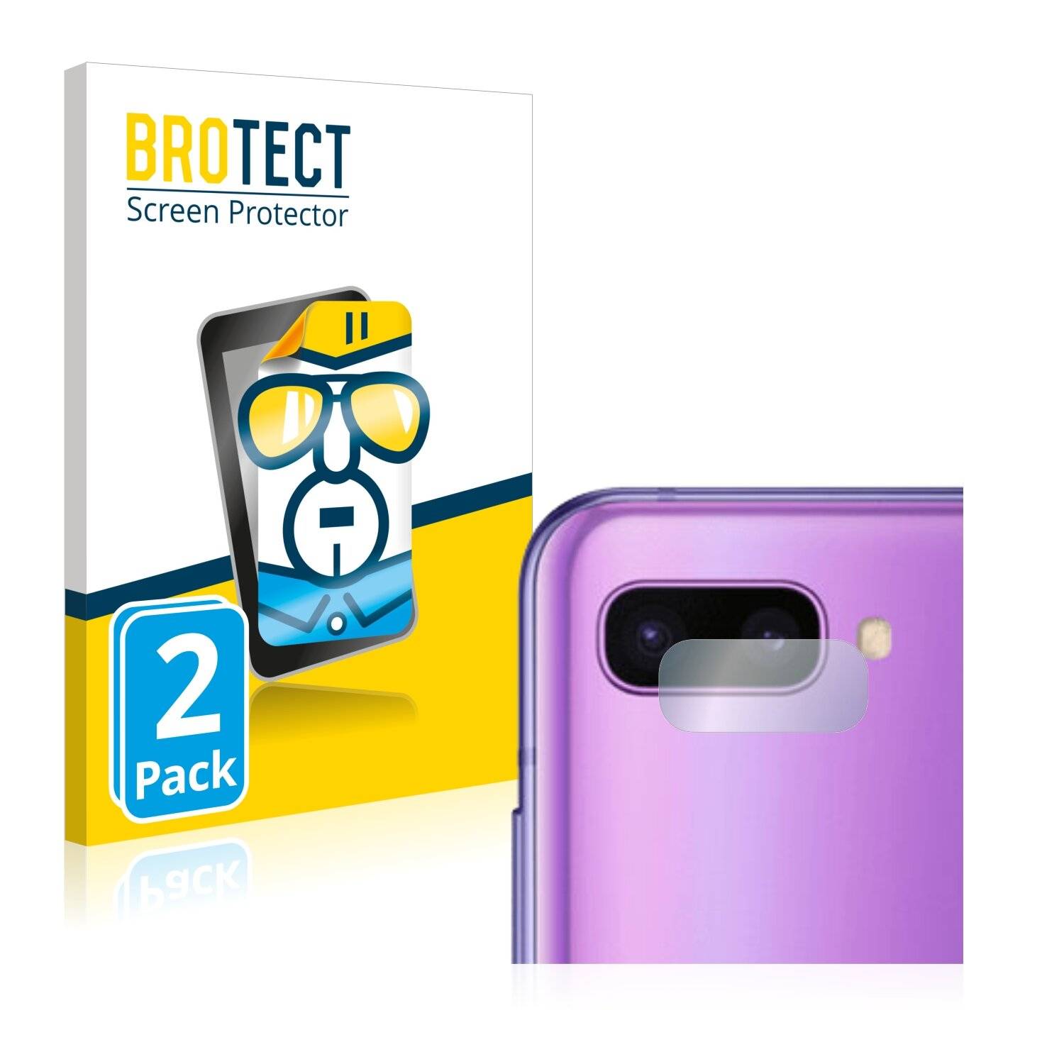 2x BROTECT HD-Clear Displayschutzfolie für Samsung Galaxy Z Flip (NUR