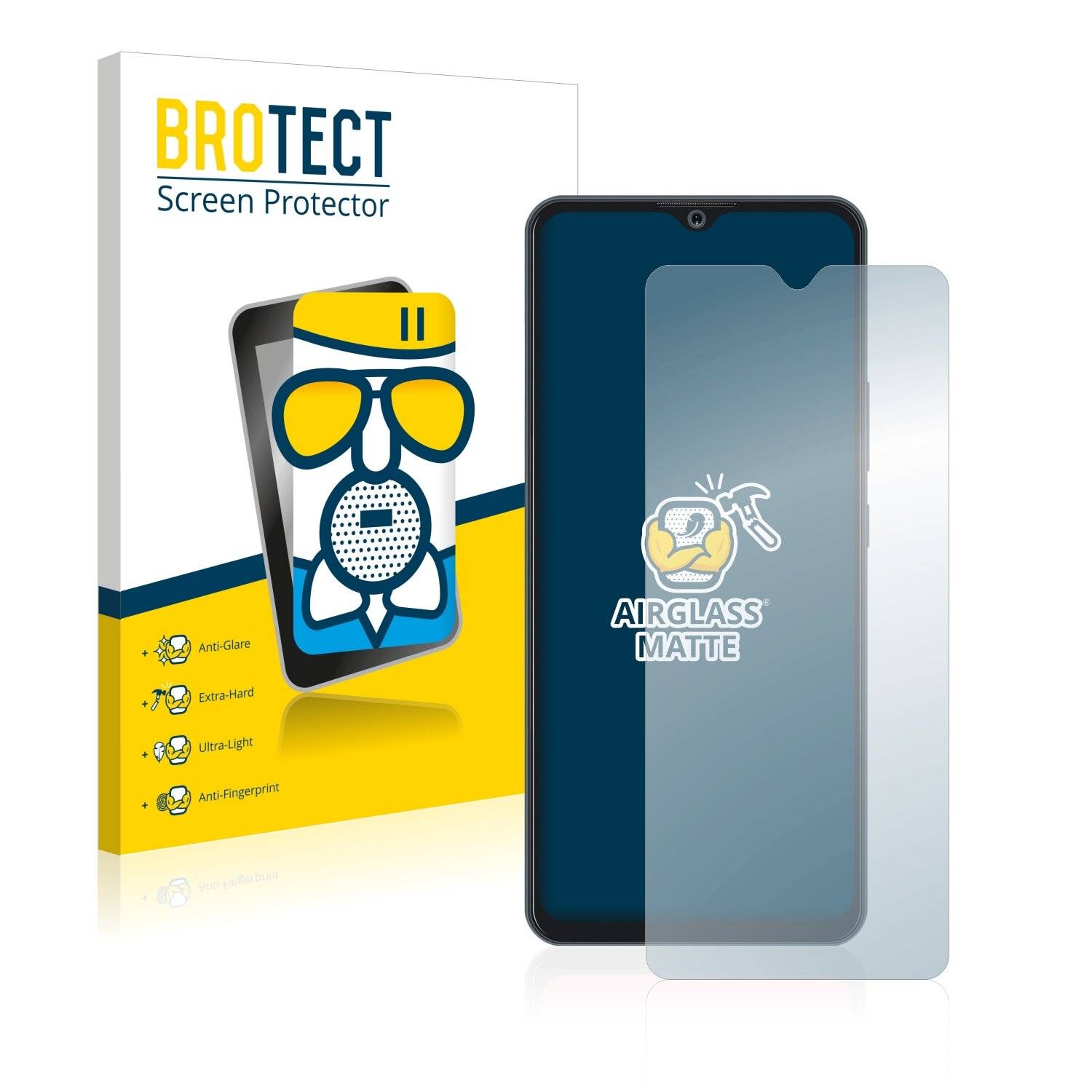 BROTECT AirGlass Matte Schutzglas Folie für ZTE Blade 20