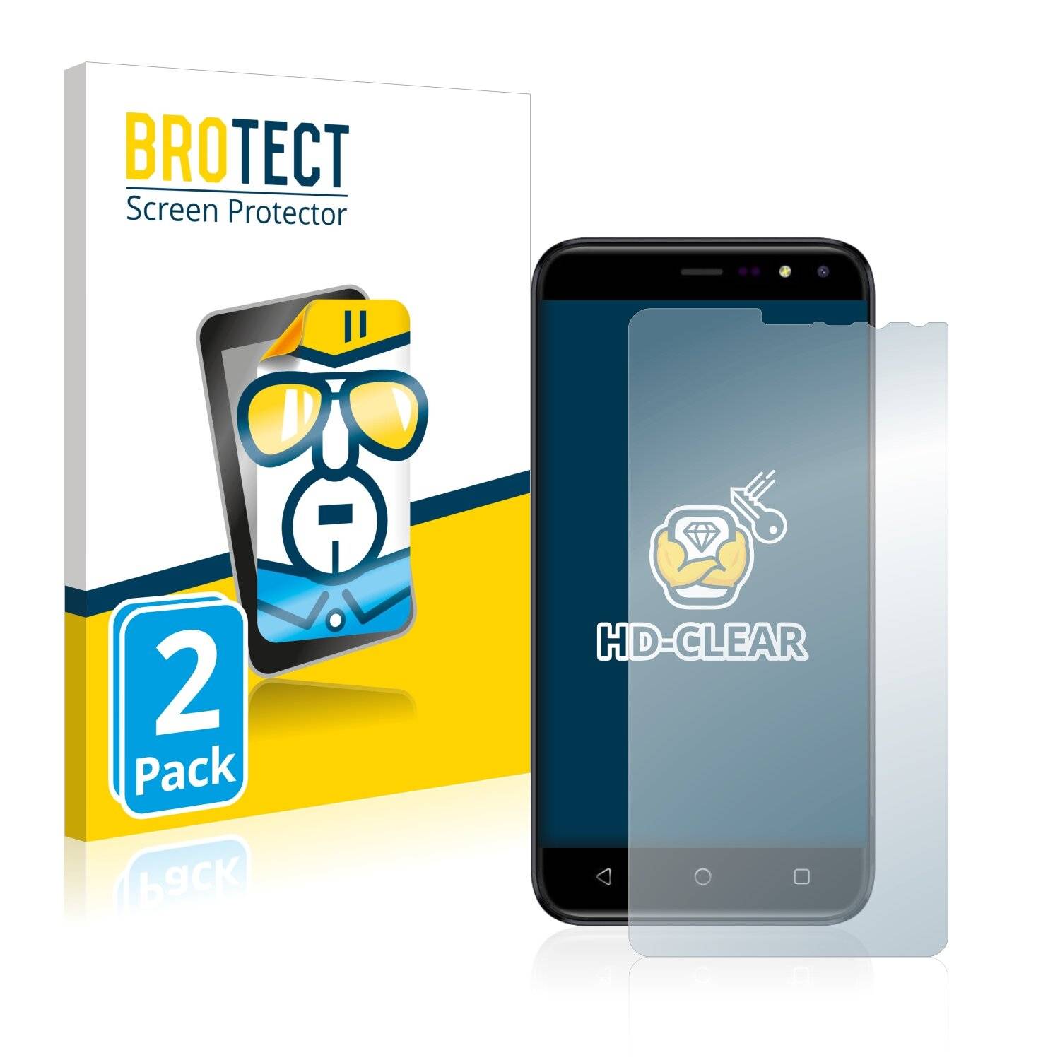 2x BROTECT HD-Clear Displayschutzfolie für Gigaset