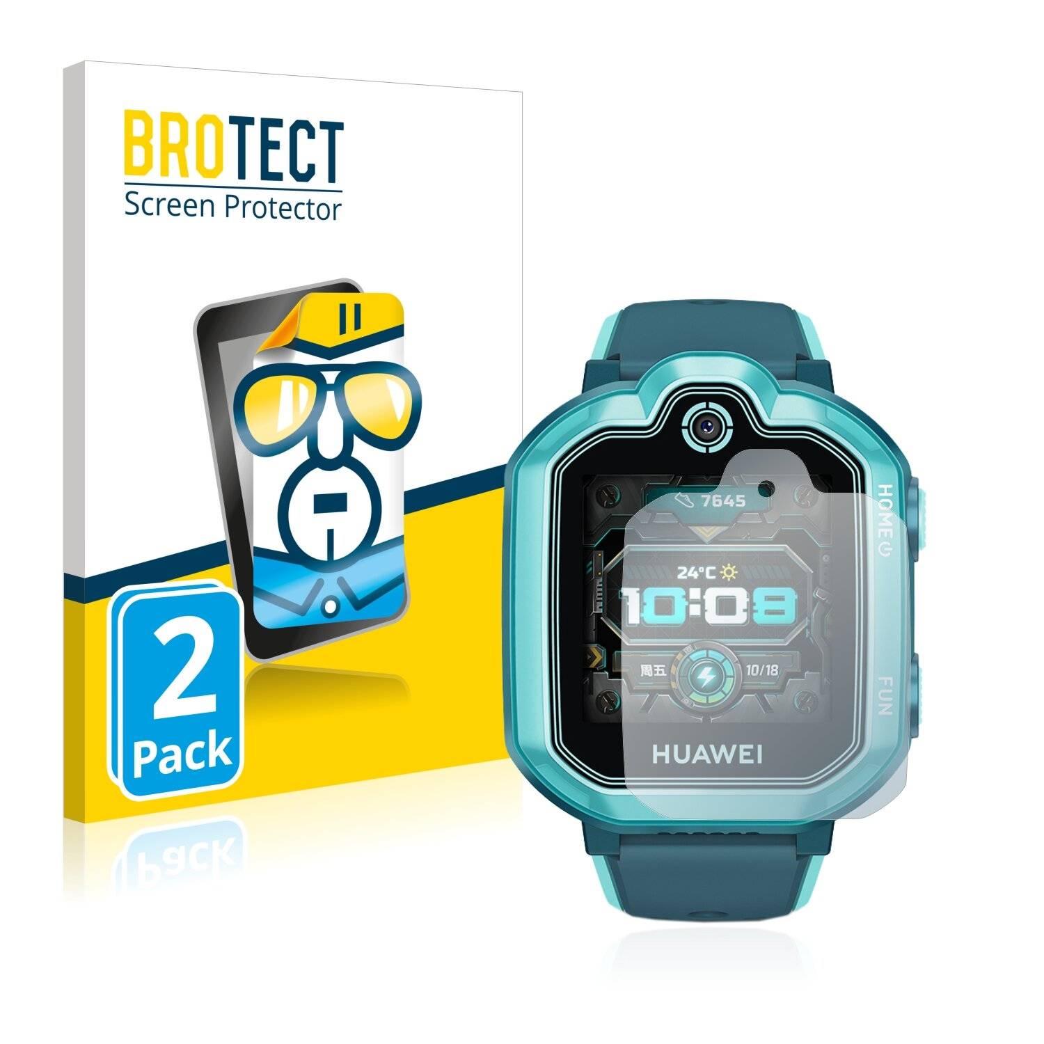 2x BROTECT HD-Clear Displayschutzfolie für Huawei Childrens Watch 3