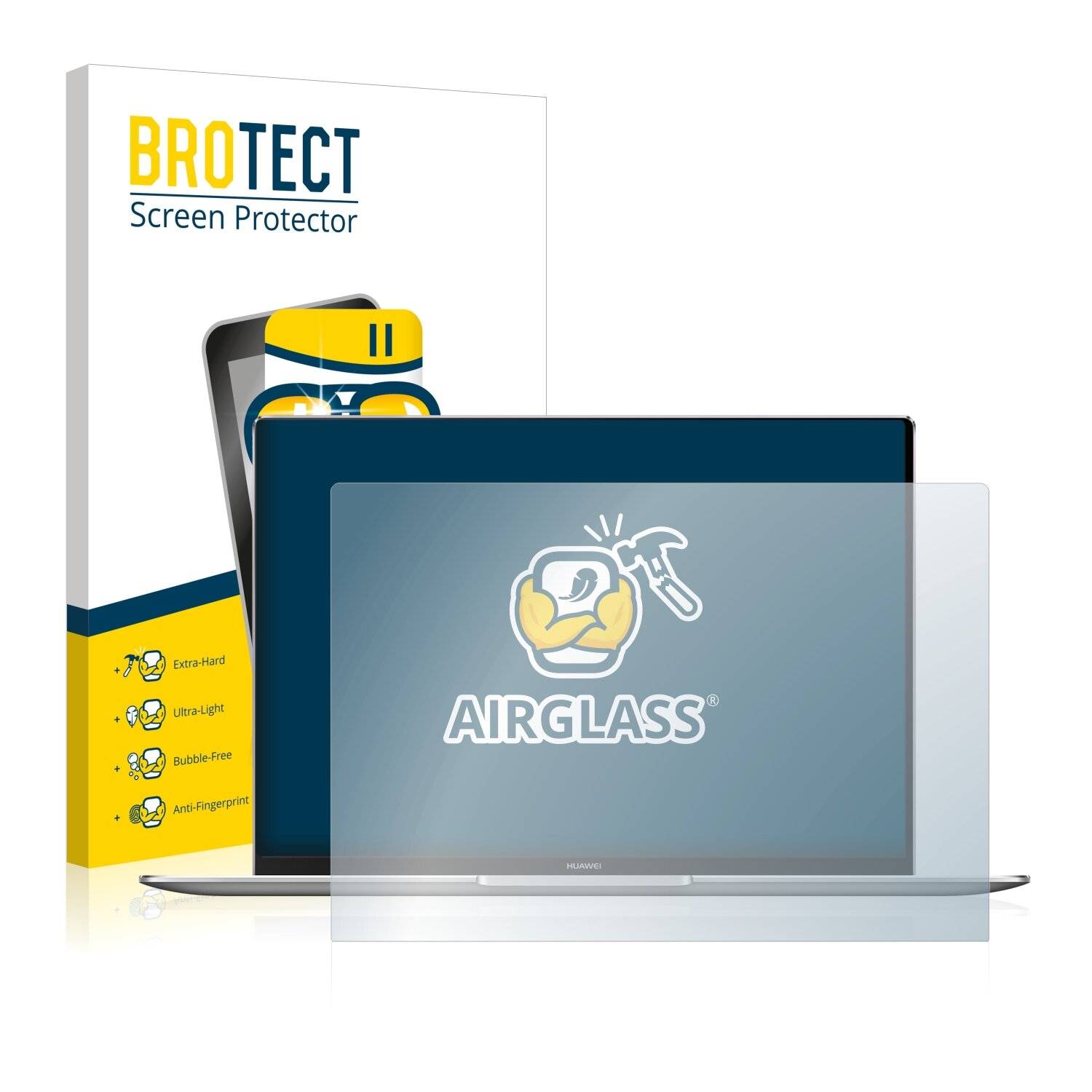 BROTECT AirGlass Schutzglas Folie für Huawei MateBook X Pro
