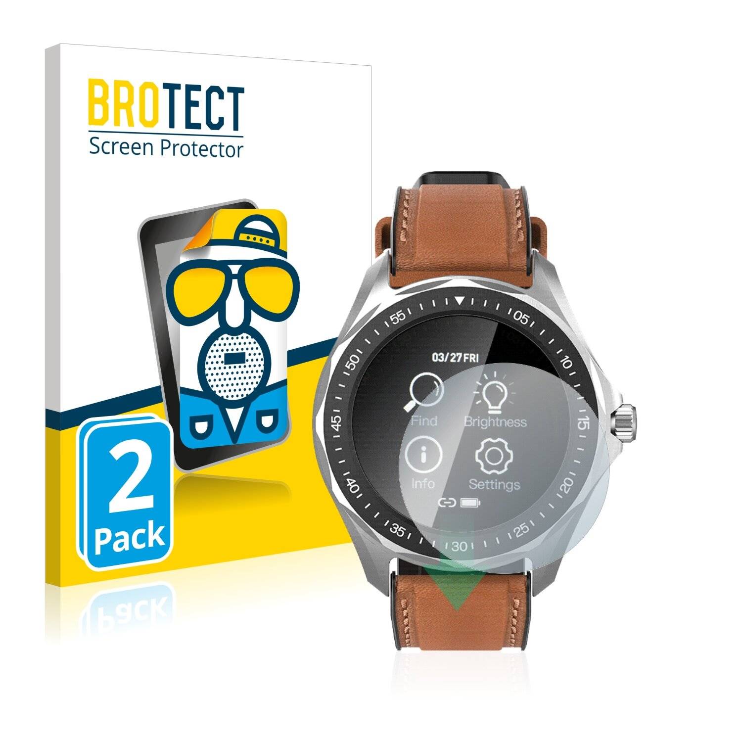 2x BROTECT Matte Displayschutzfolie für BlitzWolf HL3 - Entspiegelt,