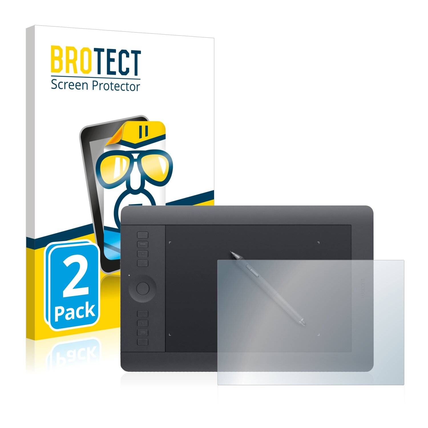 2x BROTECT HD-Clear Displayschutzfolie für Wacom Intuos Pro S
