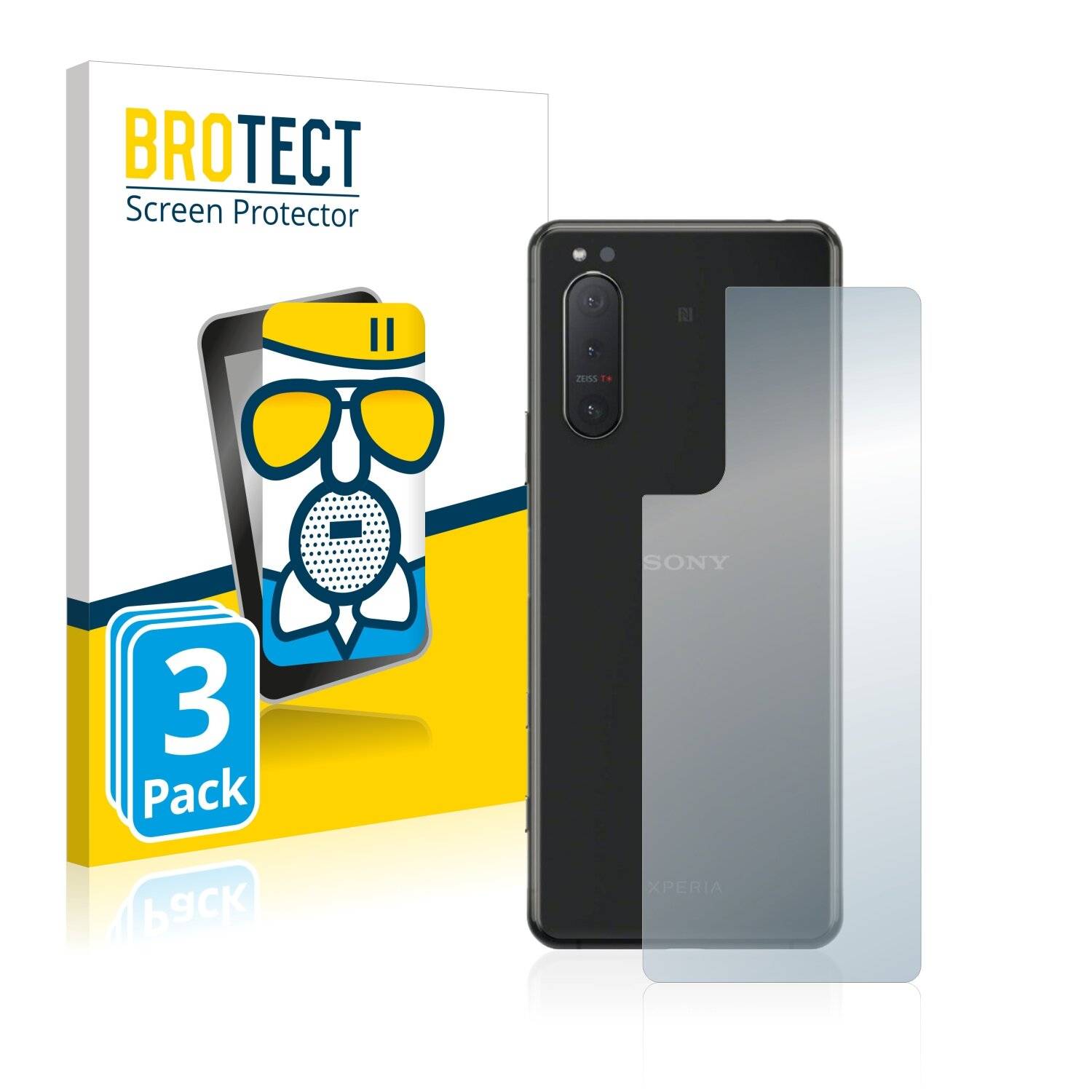 3x BROTECT AirGlass Matte Schutzglas Folie für Sony Xperia 5 II