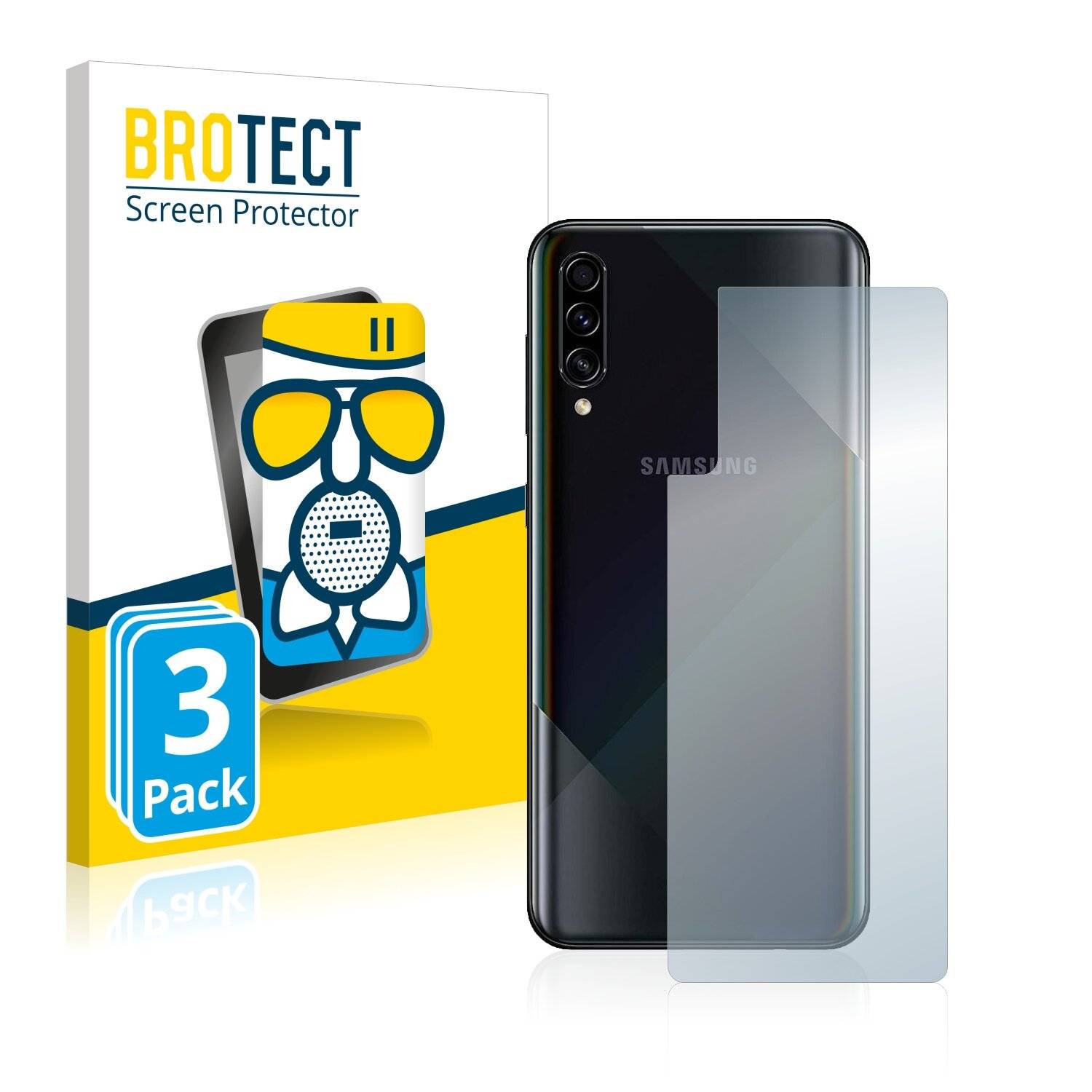3x BROTECT AirGlass Matte Schutzglas Folie für Samsung Galaxy A50s