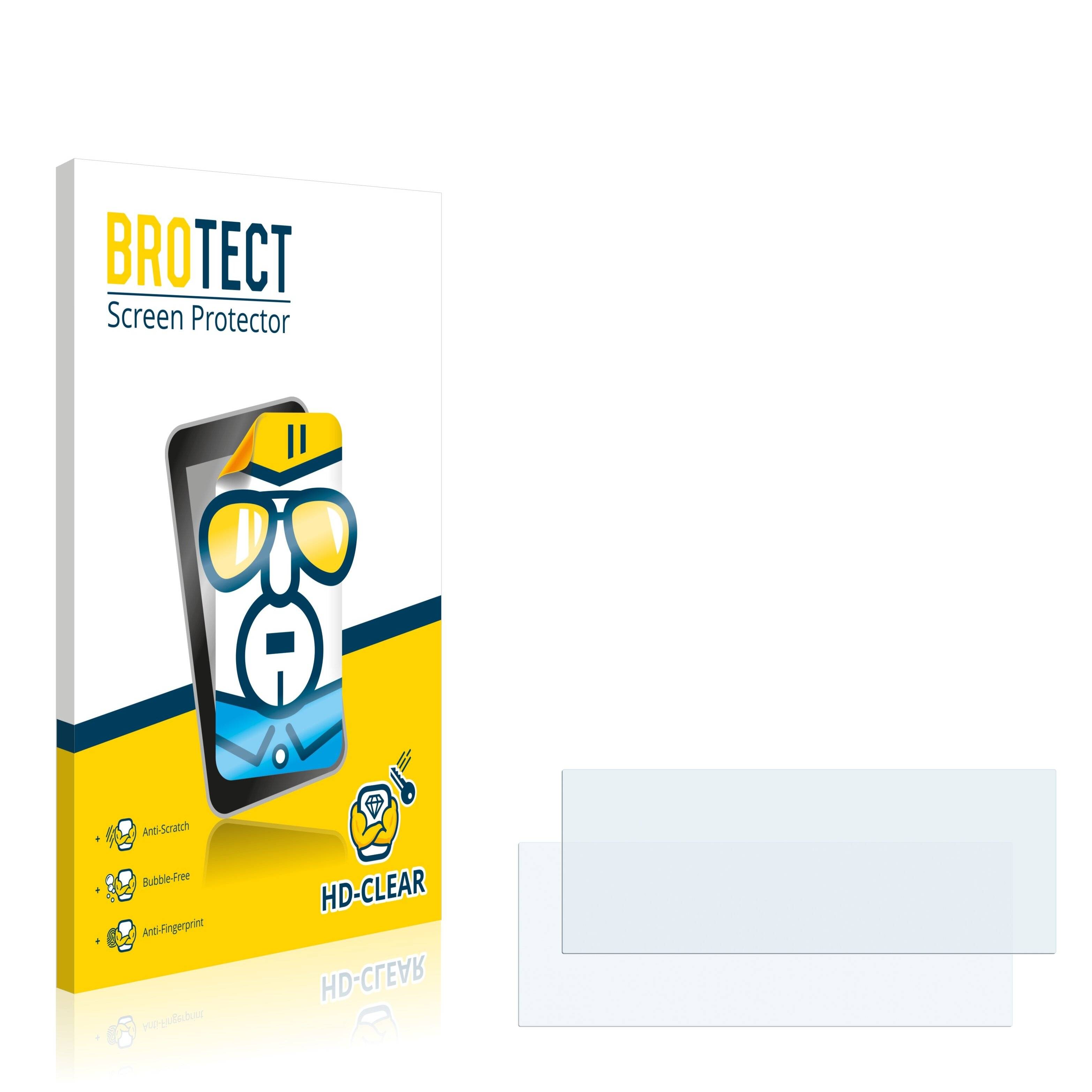 2x BROTECT HD-Clear Displayschutzfolie für BMW X6 E71 2008-2014 Professional 8.8