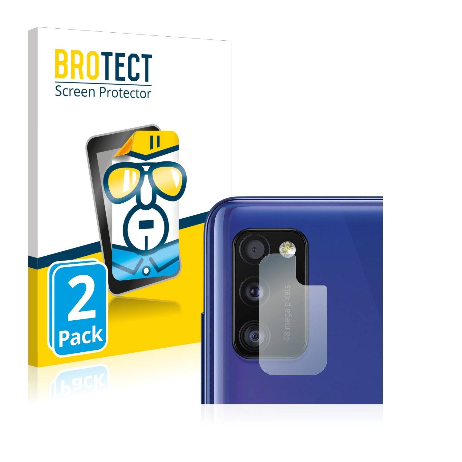 2x BROTECT HD-Clear Displayschutzfolie für Samsung Galaxy A41 (NUR