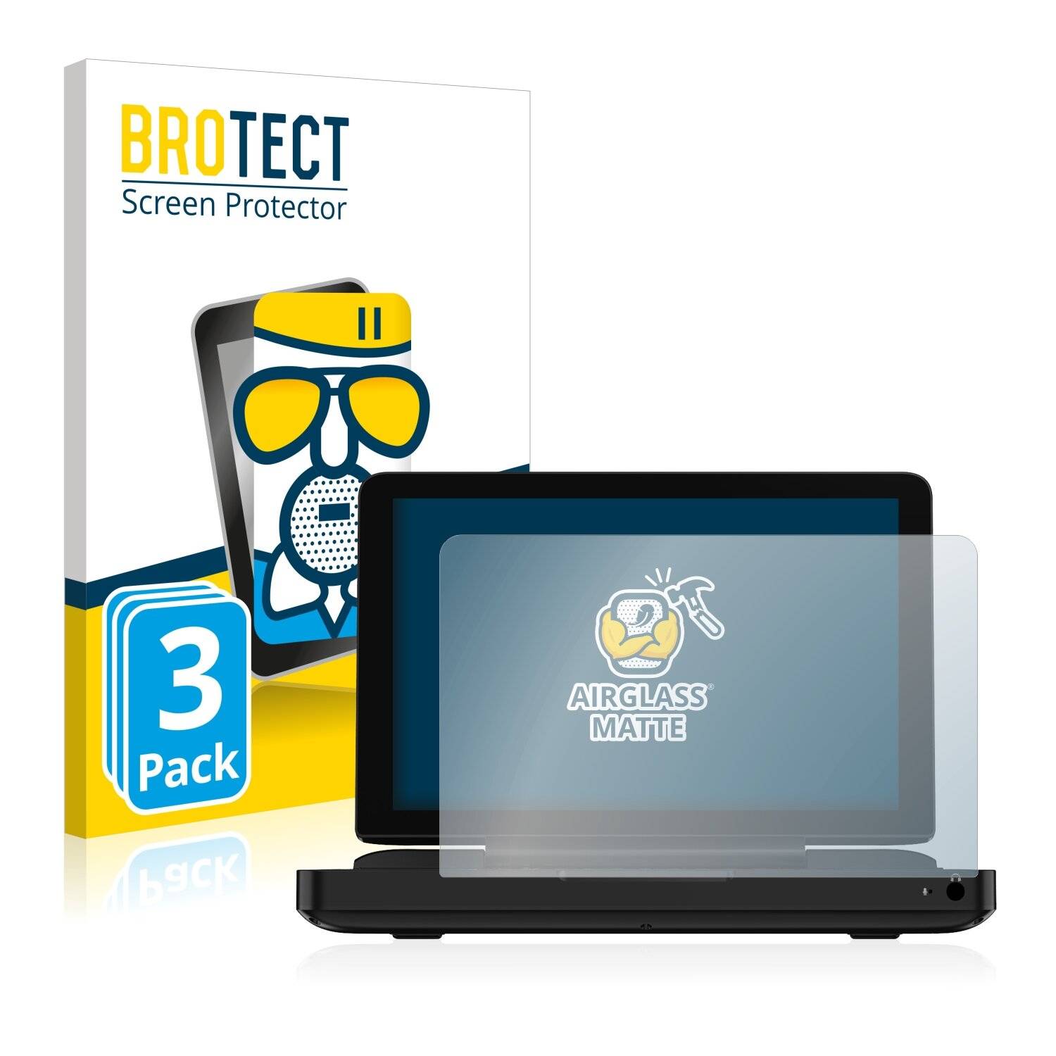 3x BROTECT AirGlass Matte Schutzglas Folie für GPD Win