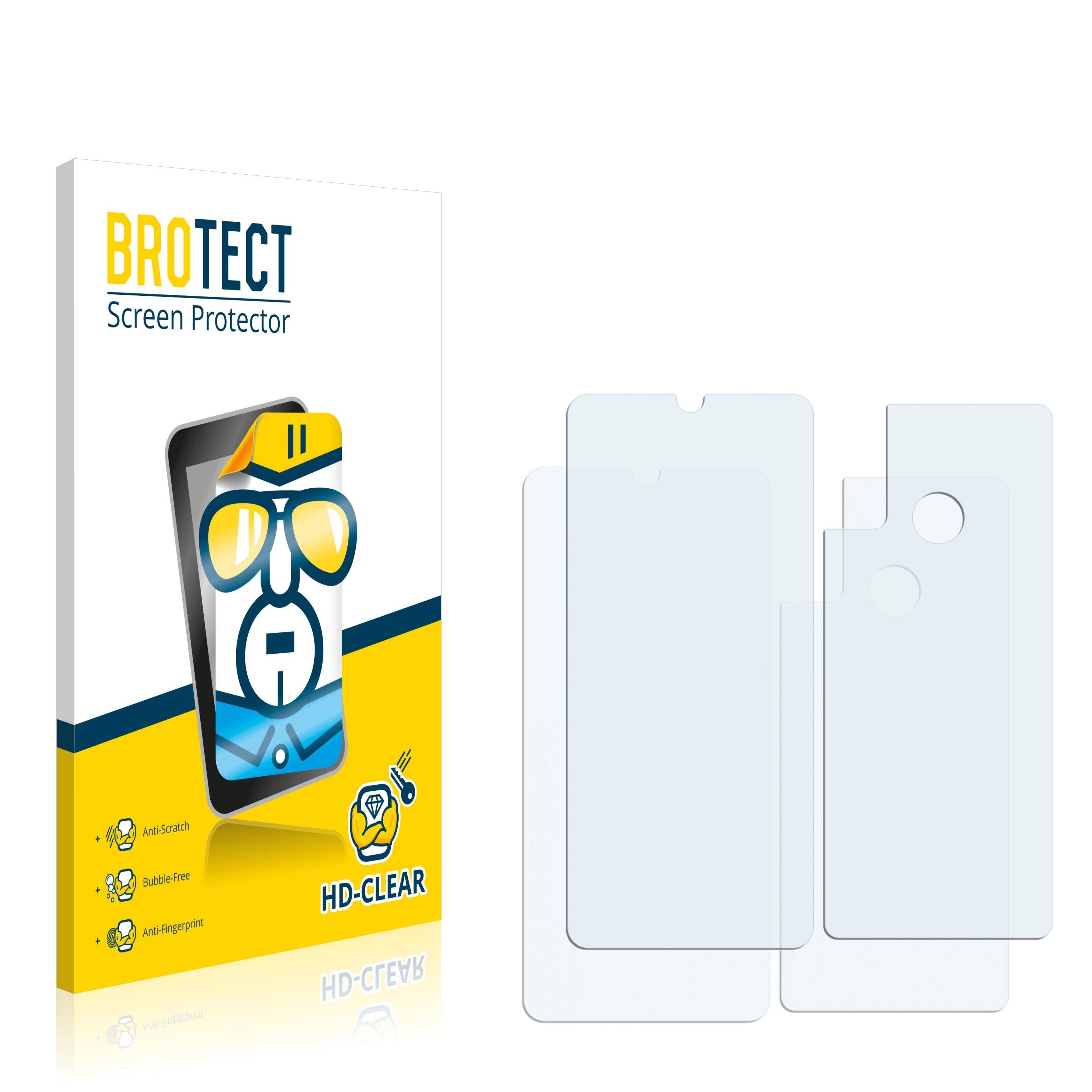 2x BROTECT HD-Clear Displayschutzfolie für Huawei P smart 2020 (Vorder +