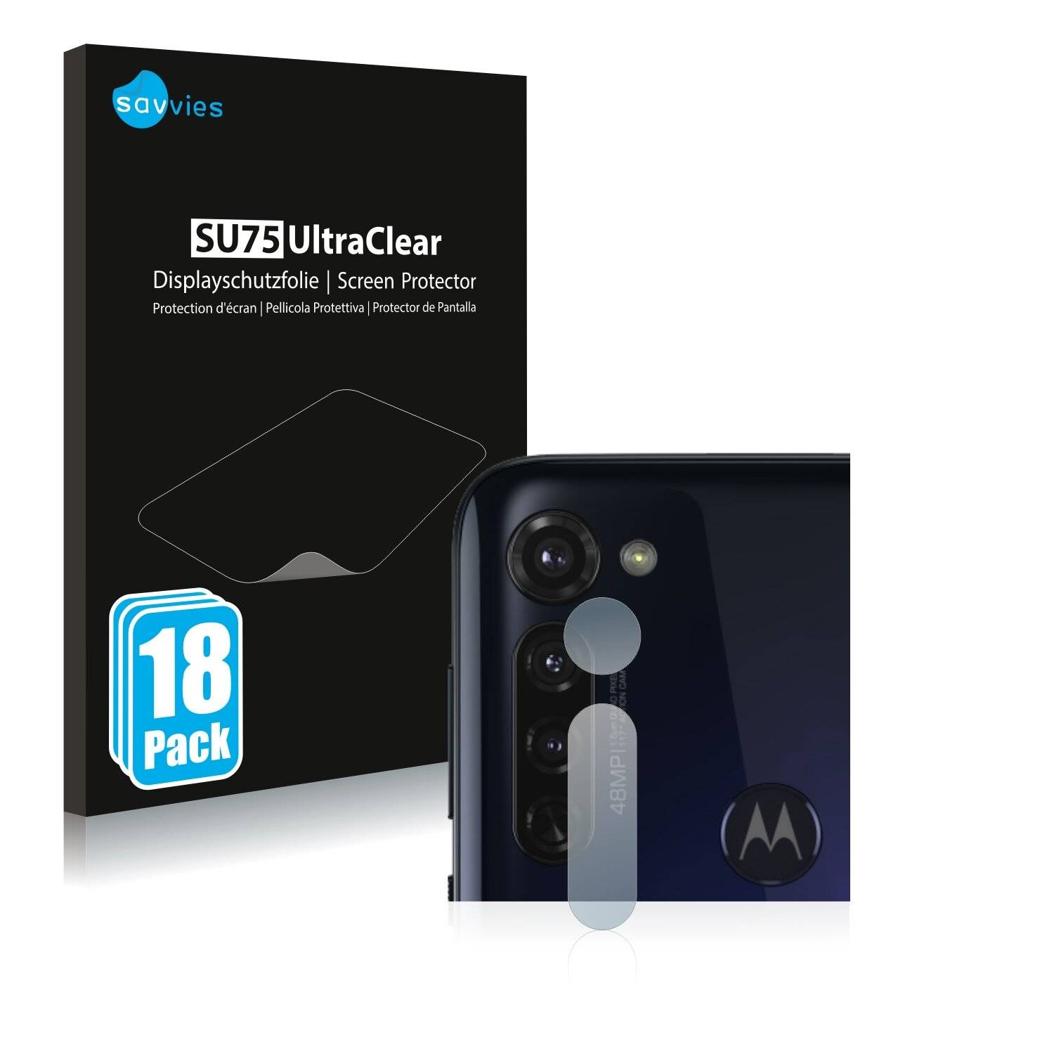 18x Savvies SU75 Displayschutzfolie für Motorola Moto G Pro (NUR