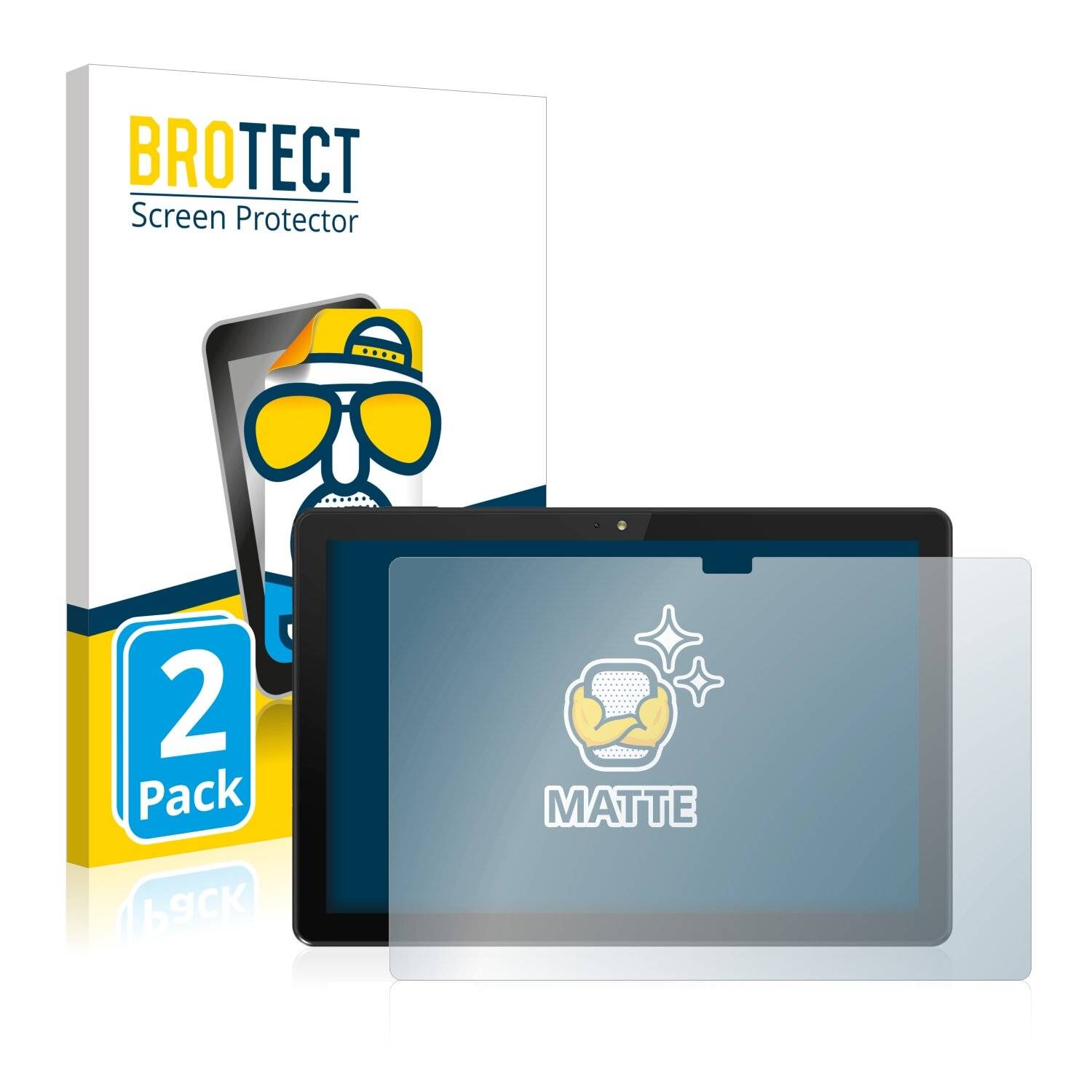 2x BROTECT Matte Displayschutzfolie für TrekStor SurfTab Y10 - Entspiegelt,