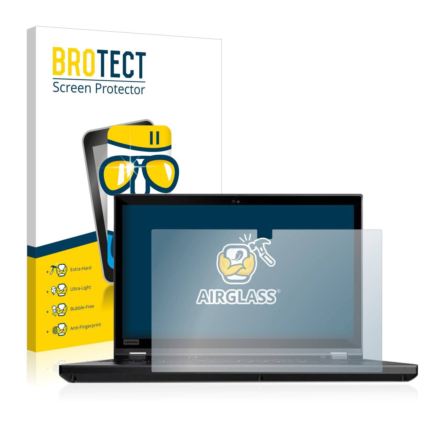 BROTECT AirGlass Schutzglas Folie für Lenovo ThinkPad P53