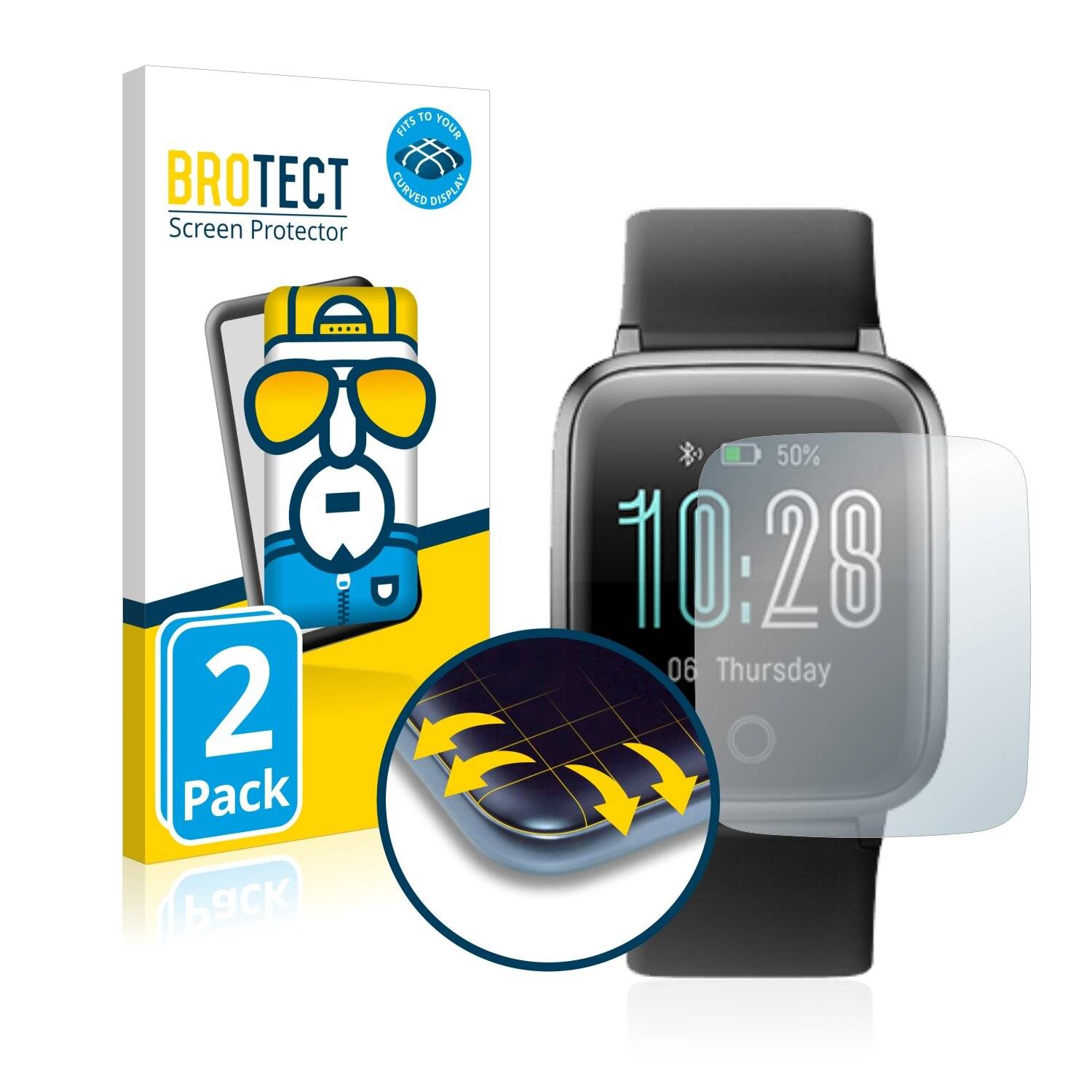 2x BROTECT Flex Full-Cover Displayschutzfolie für Willful