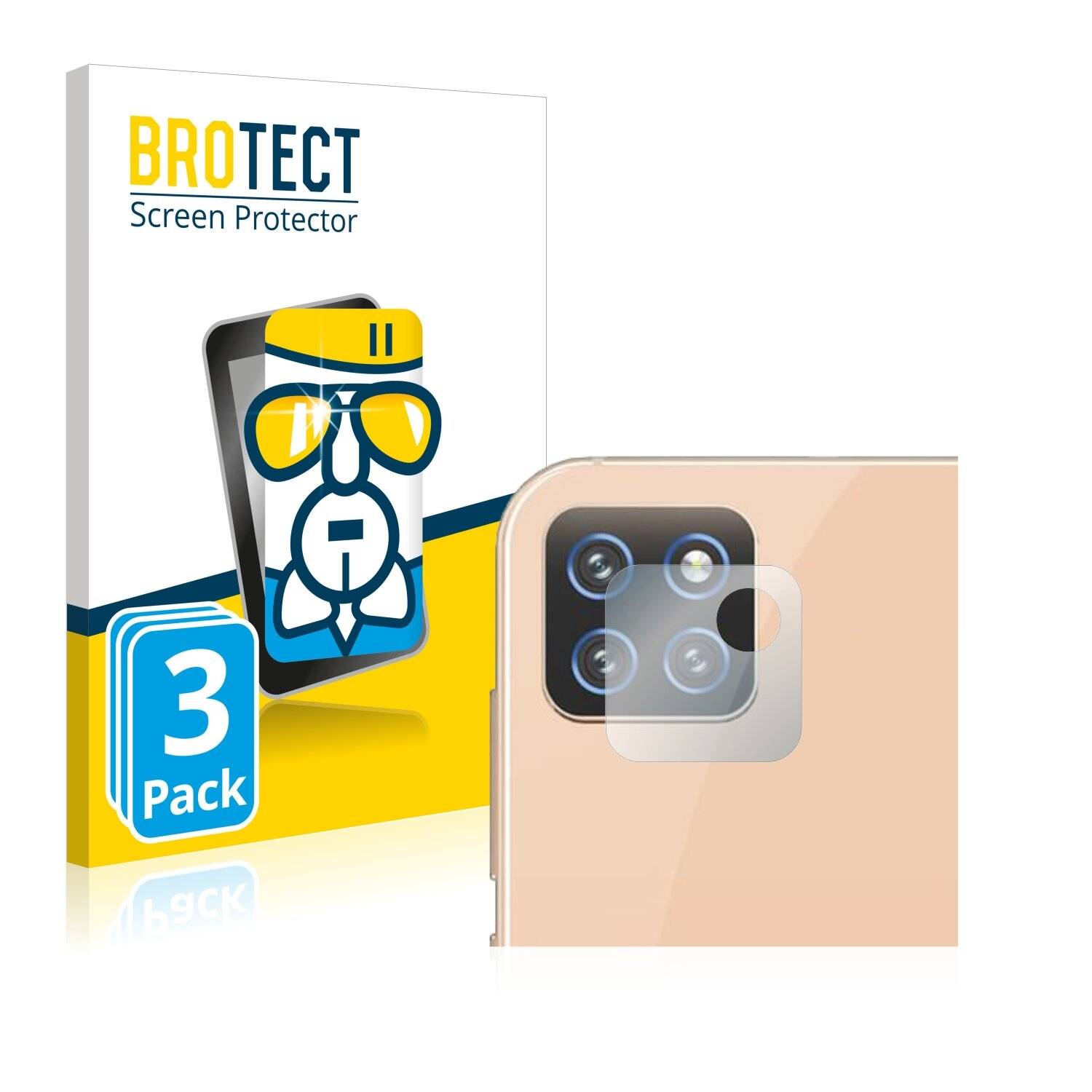 3x BROTECT AirGlass Schutzglas Folie für Cubot X20 Pro (NUR
