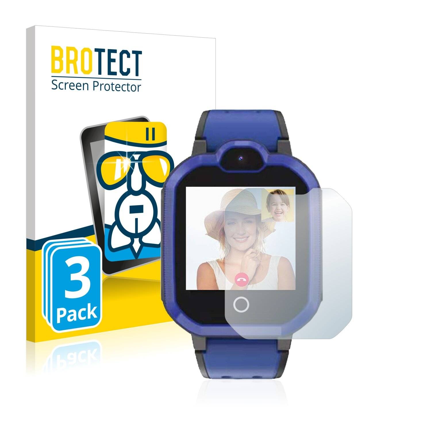 3x BROTECT AirGlass Schutzglas Folie für Pthtechus PTH 4G