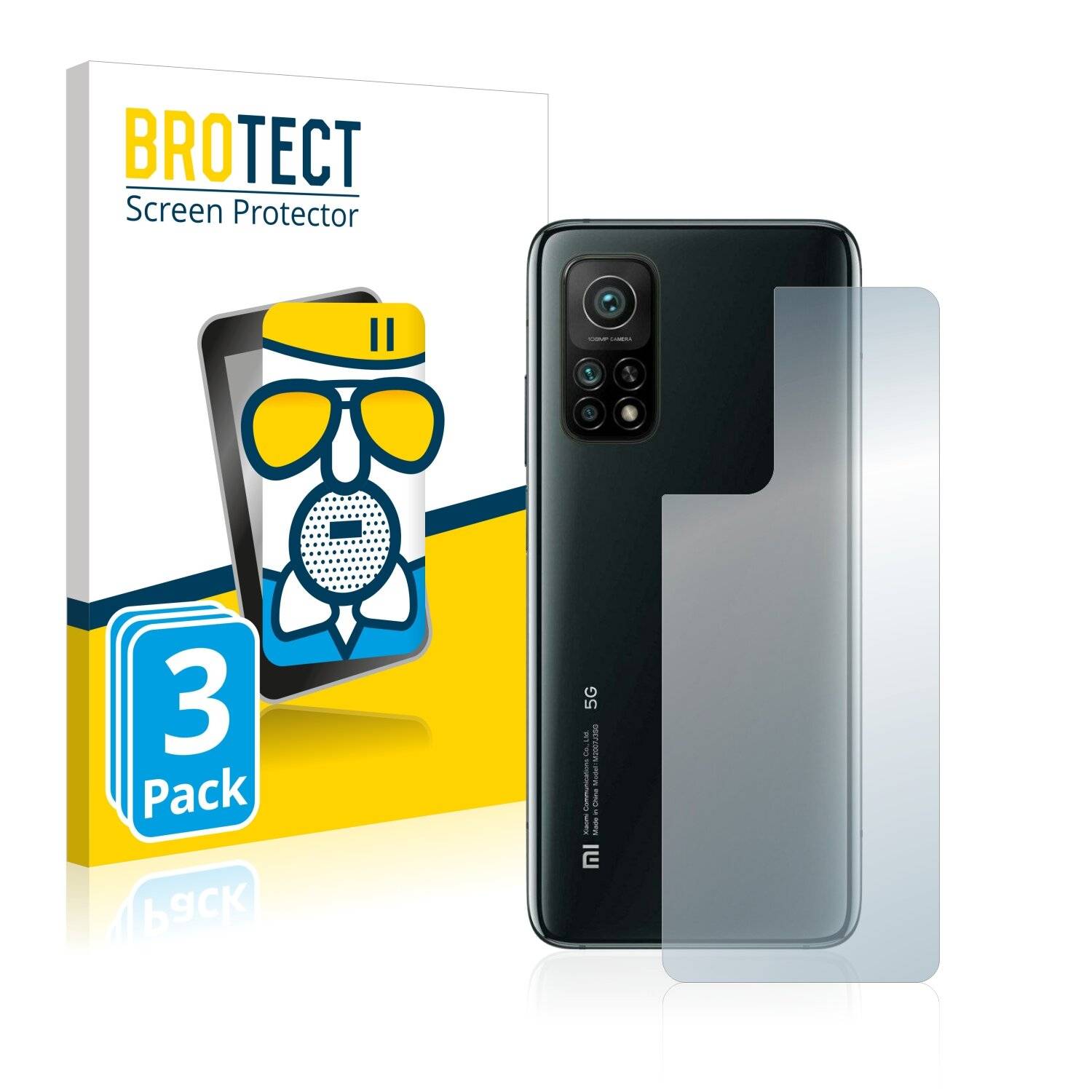 3x BROTECT AirGlass Matte Schutzglas Folie für Xiaomi Mi 10T Pro 5G