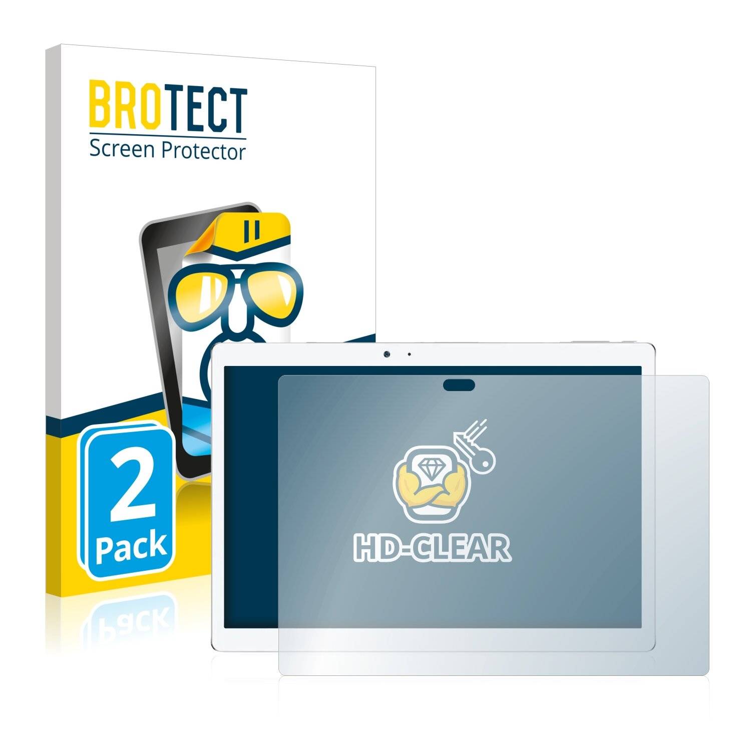 2x BROTECT HD-Clear Displayschutzfolie für Telcast