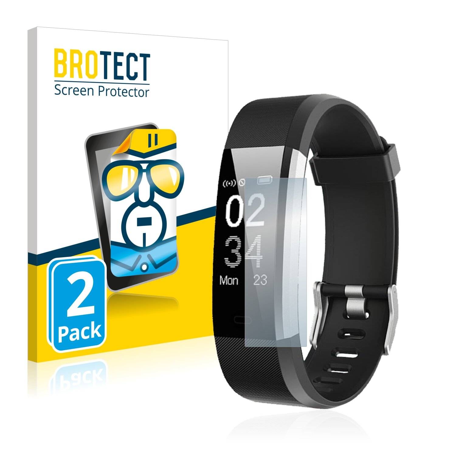2x BROTECT HD-Clear Displayschutzfolie für Technaxx