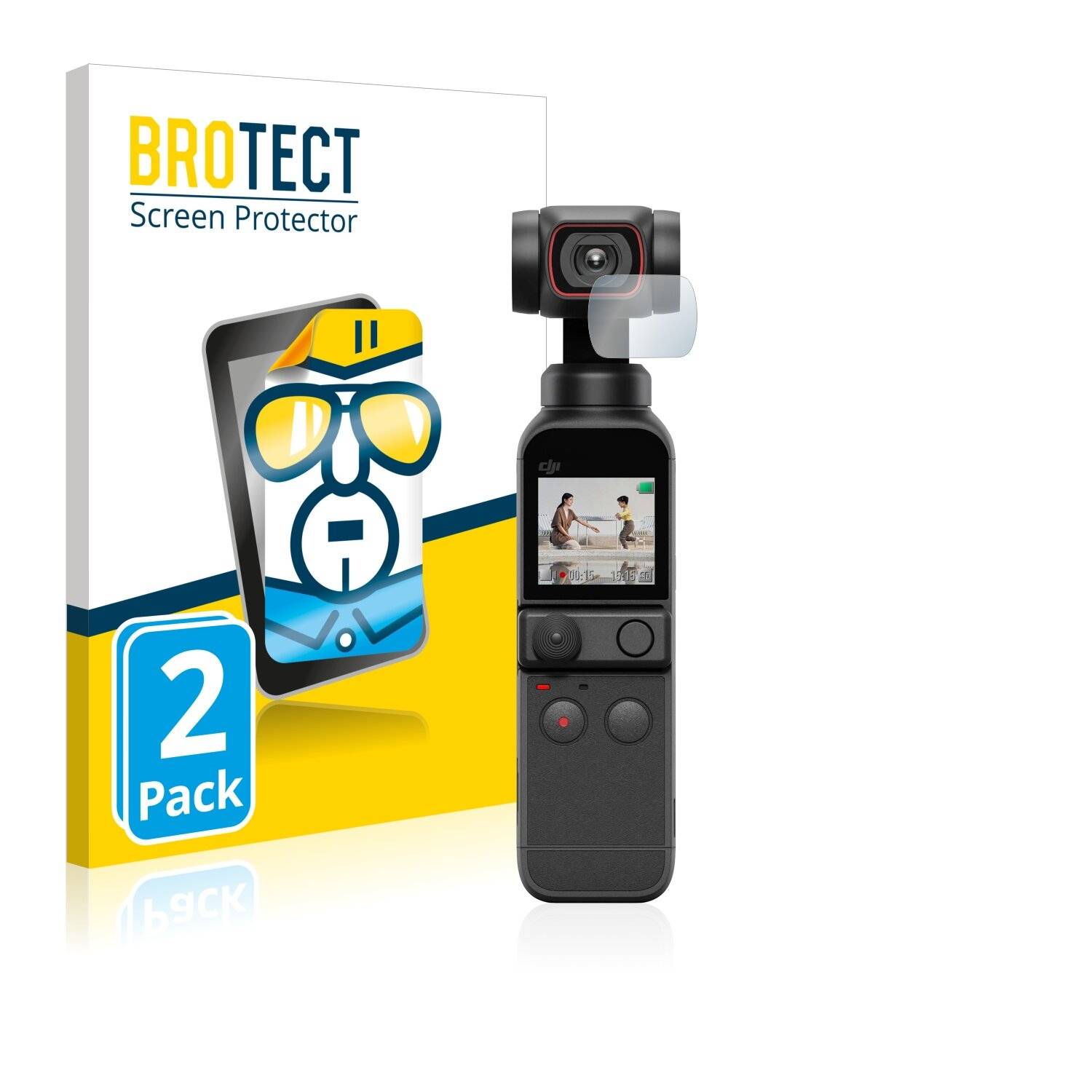 2x BROTECT HD-Clear Displayschutzfolie für DJI Osmo Pocket 2