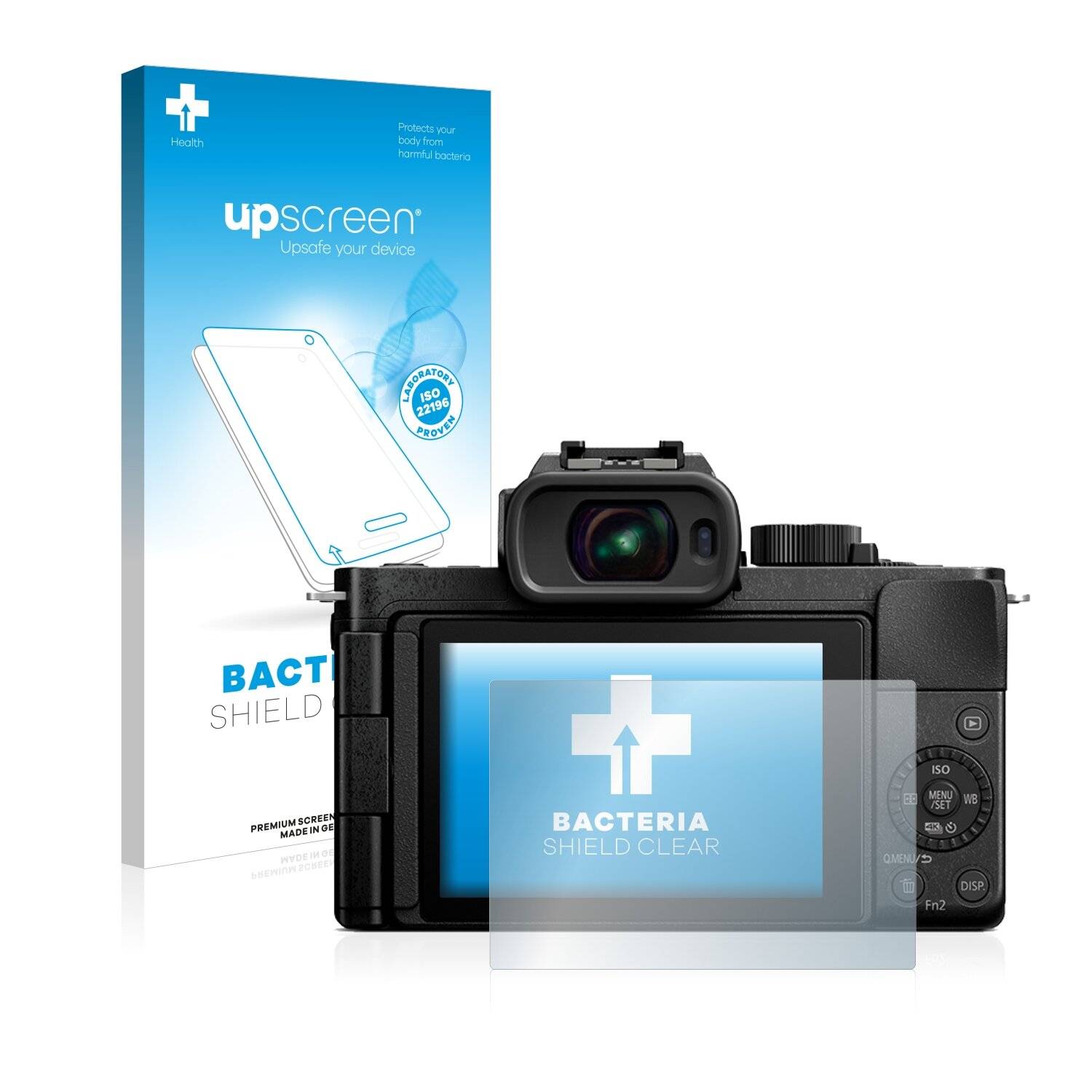 upscreen Bacteria Shield Clear Premium Antibakterielle Displayschutzfolie für Panasonic