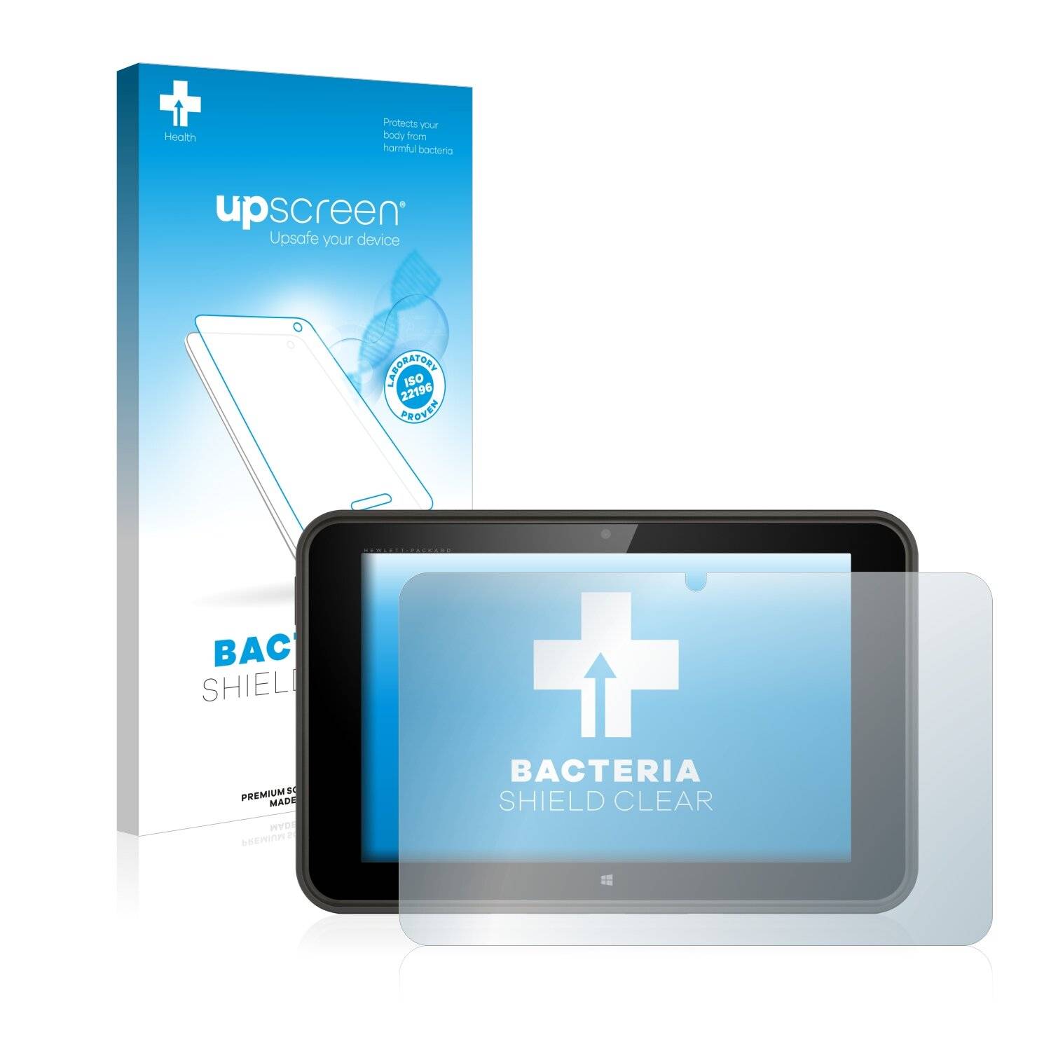 upscreen Bacteria Shield Clear Premium Antibakterielle Displayschutzfolie für HP Pro Tablet