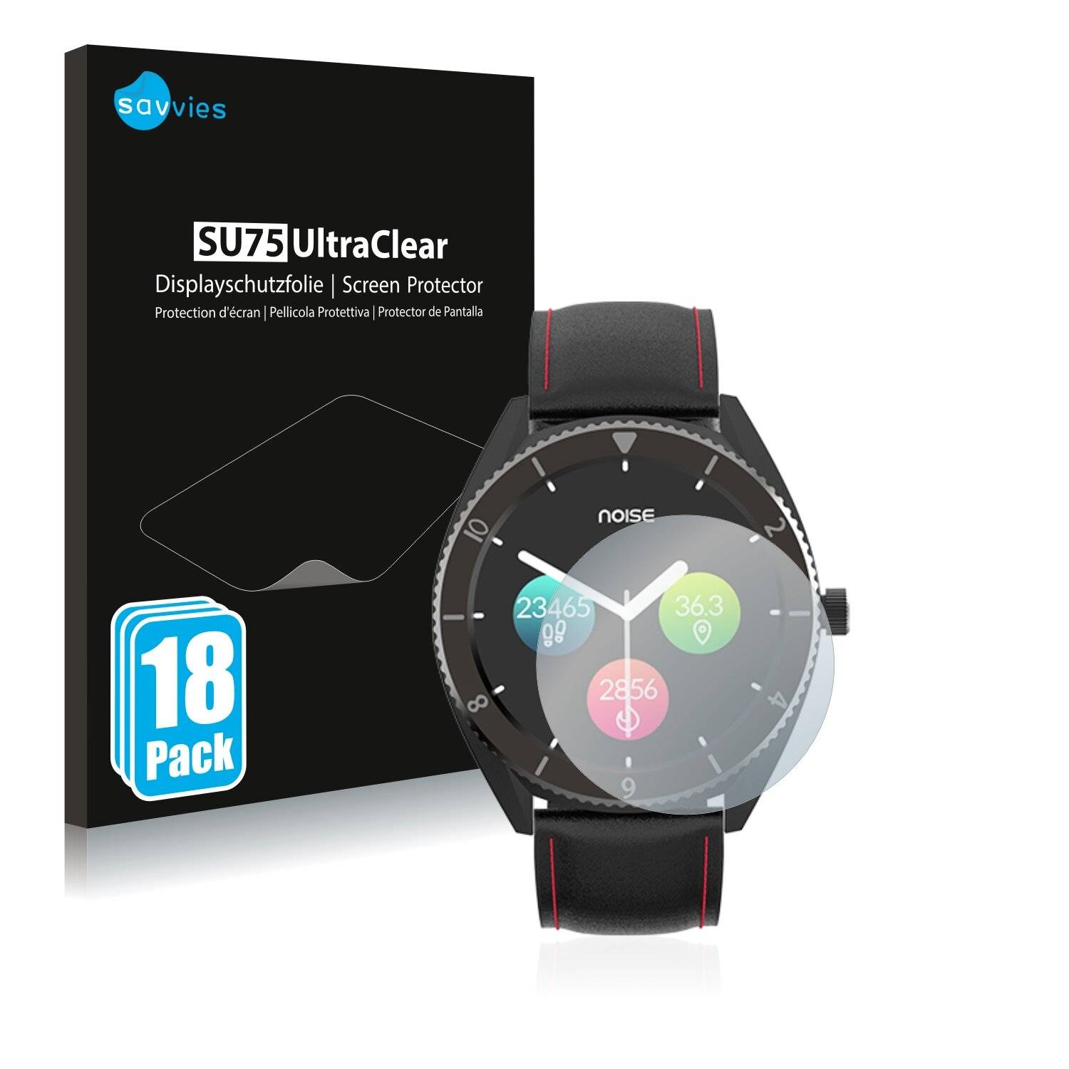 18x Savvies SU75 Displayschutzfolie für Noise Fit
